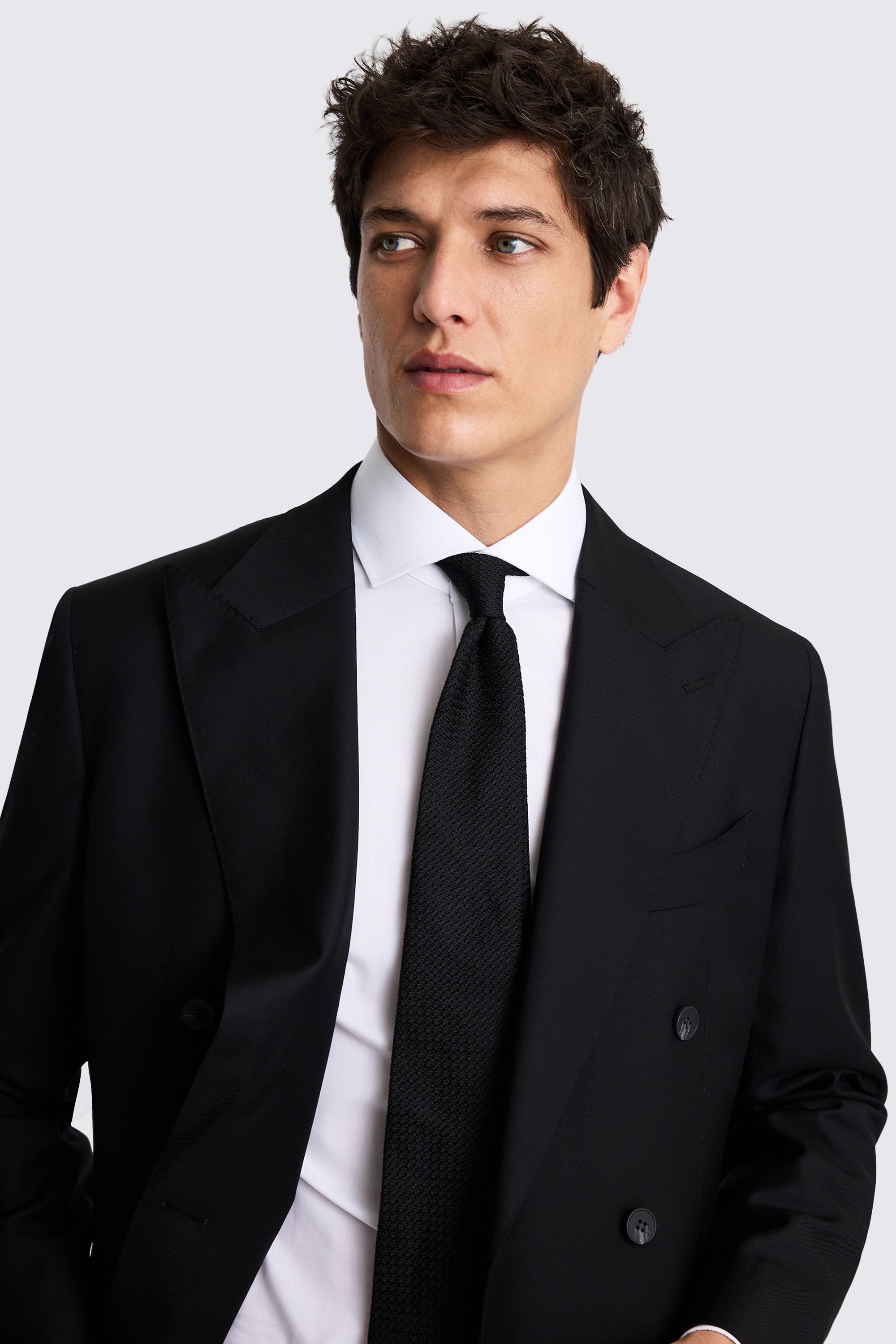 Tailored Fit BlackTwill Suit