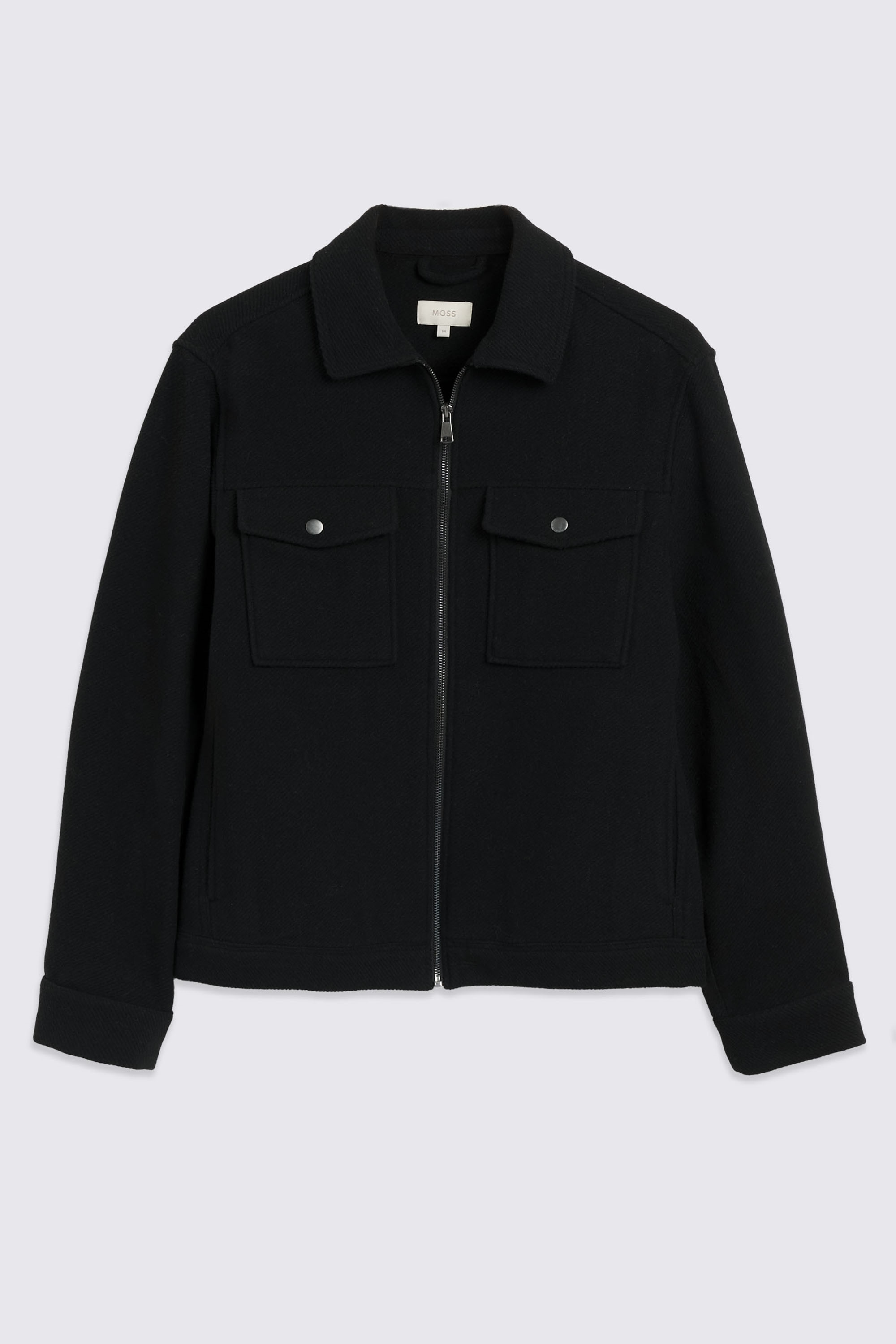 Black Twill Trucker