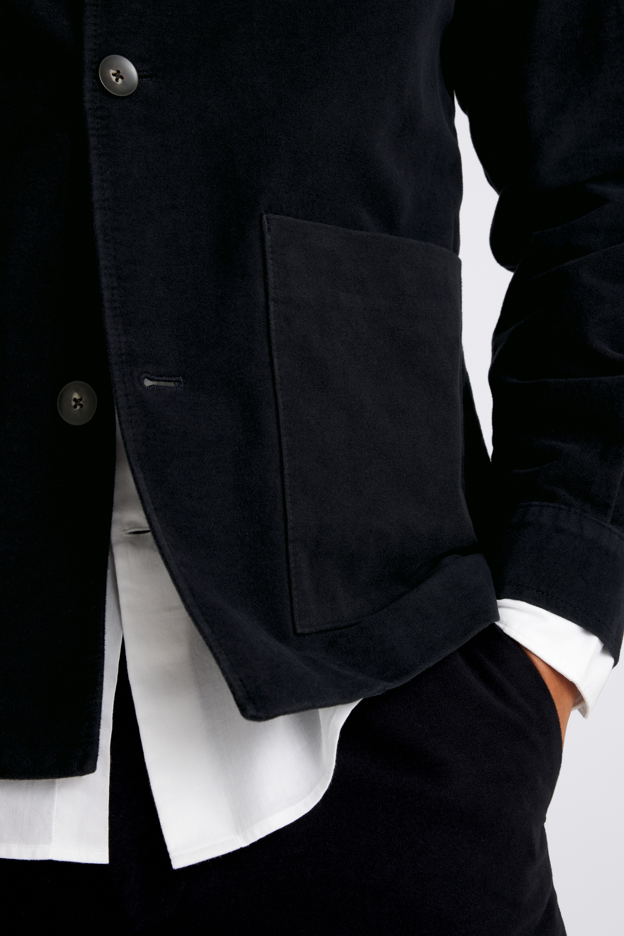 Navy Moleskin Shacket