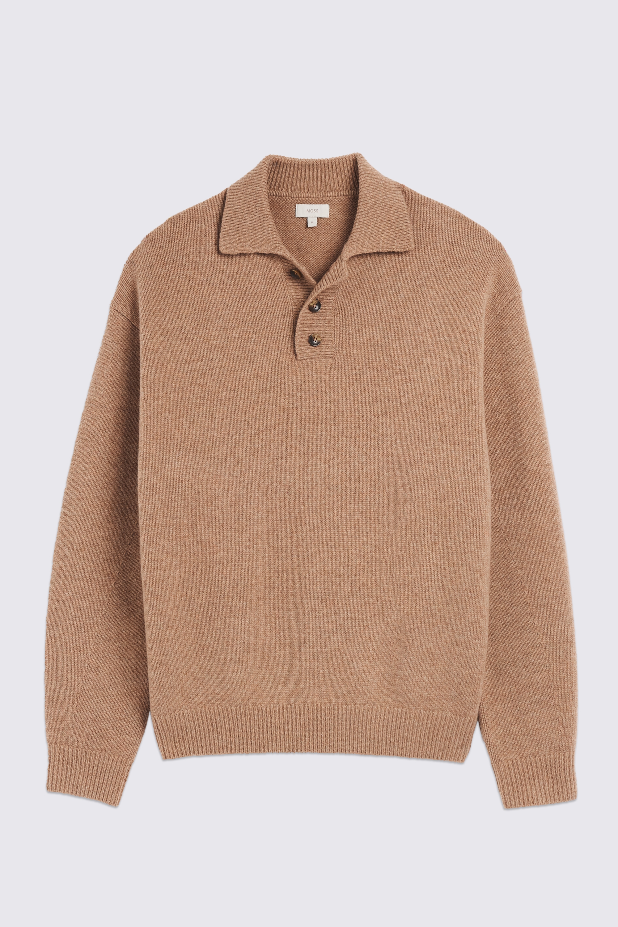 Camel Relaxed 3 Button Polo