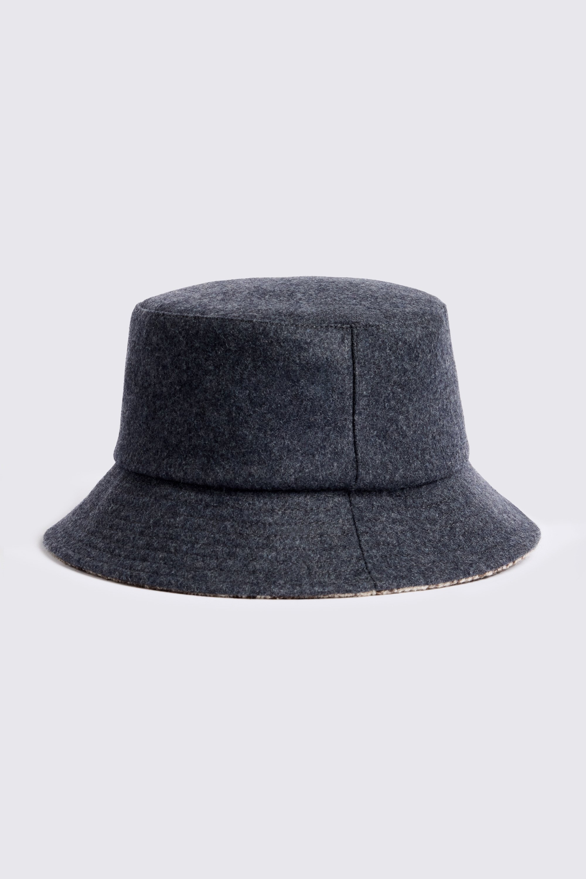 Dark Grey Wool Bucket Hat