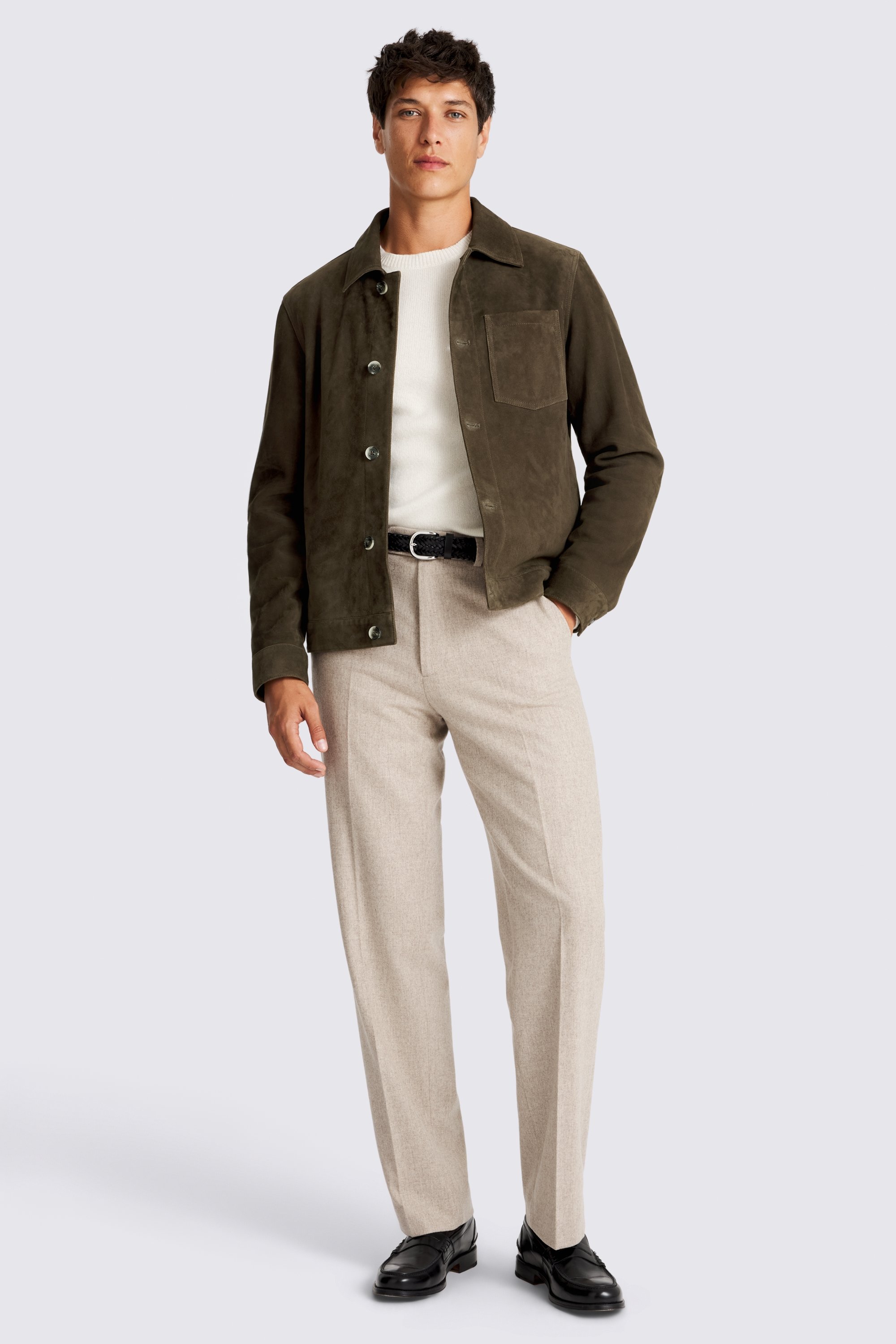 Brown Suede Shacket