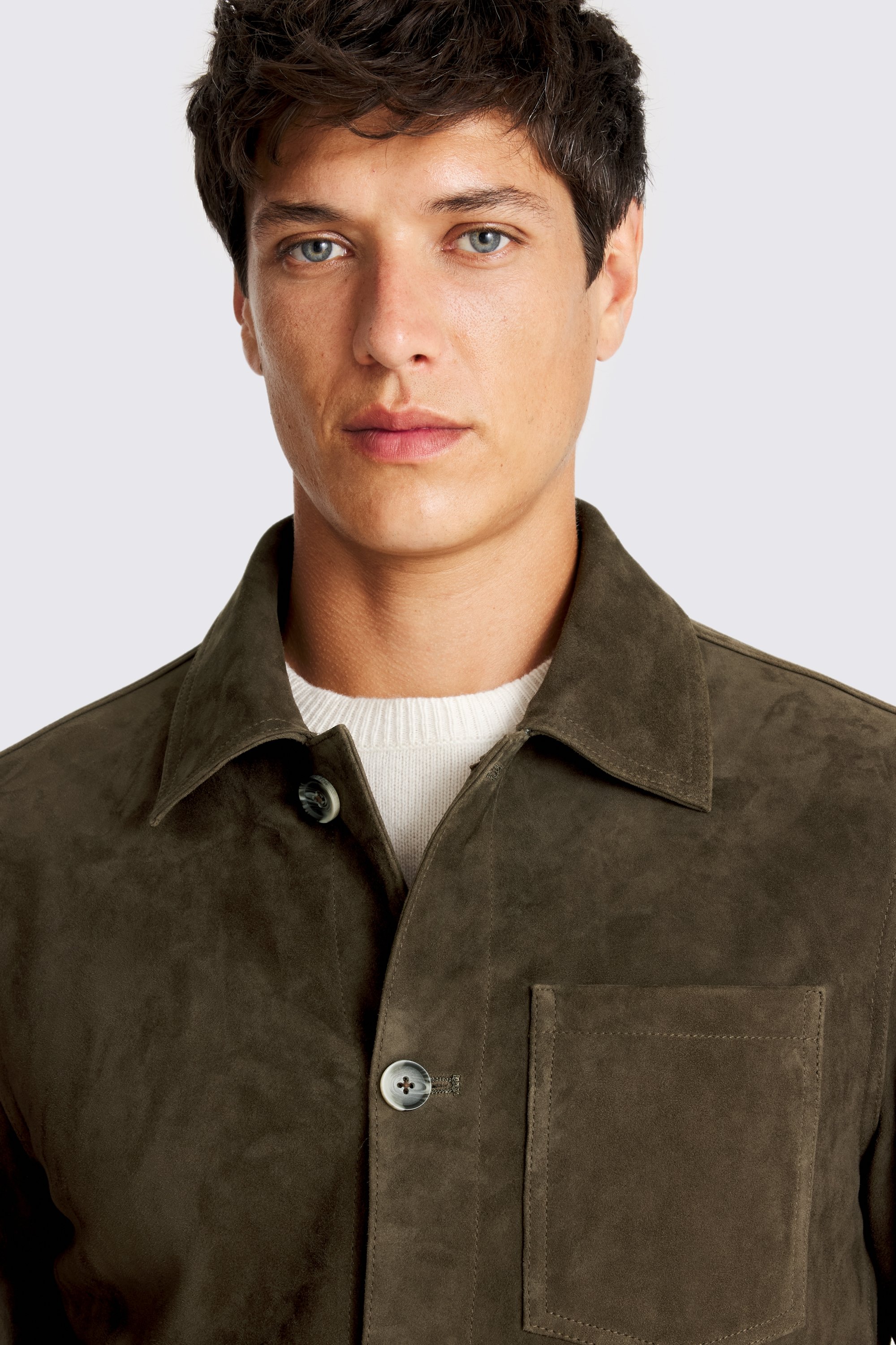 Brown Suede Shacket