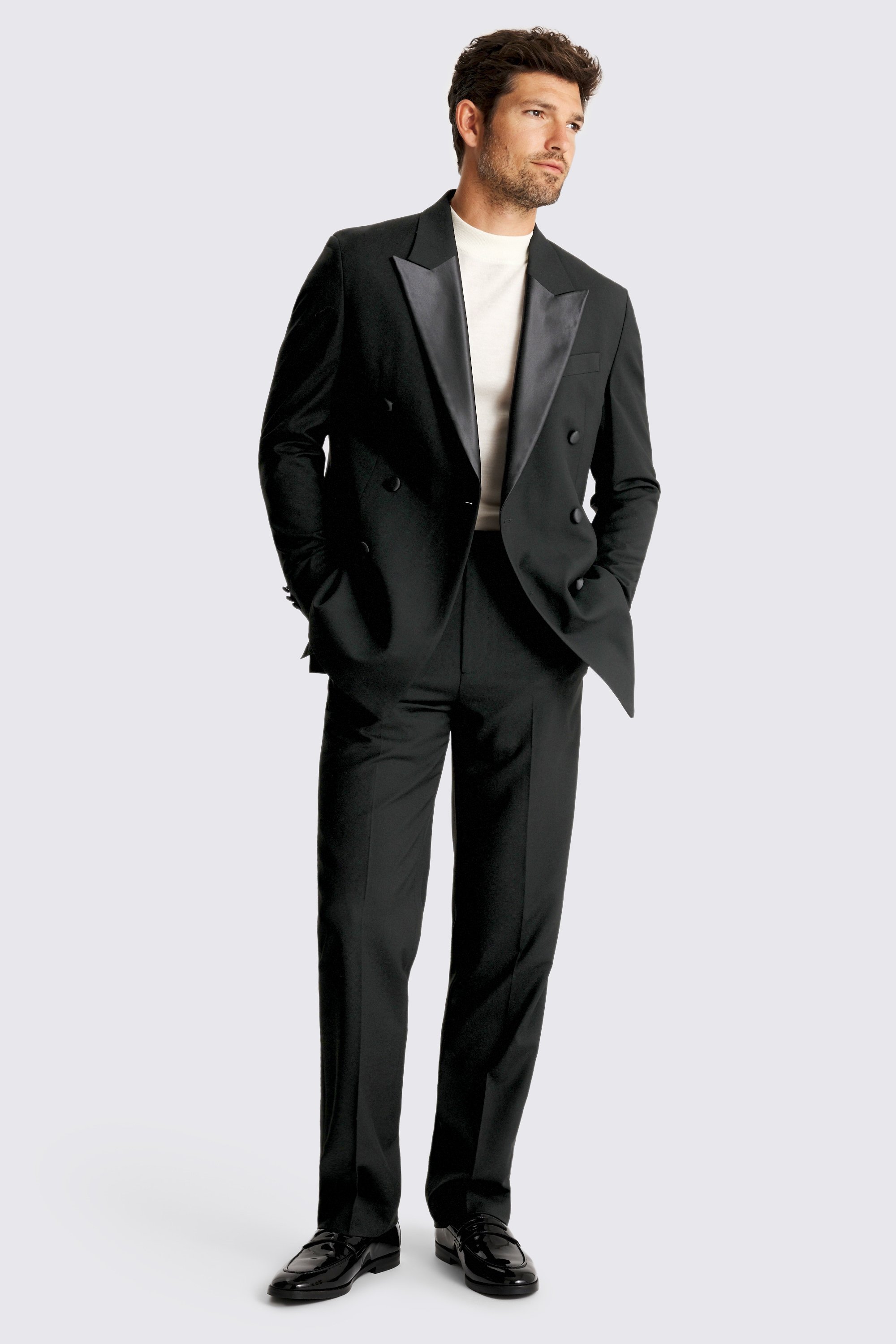 Relaxed Fit Black Dress Suit