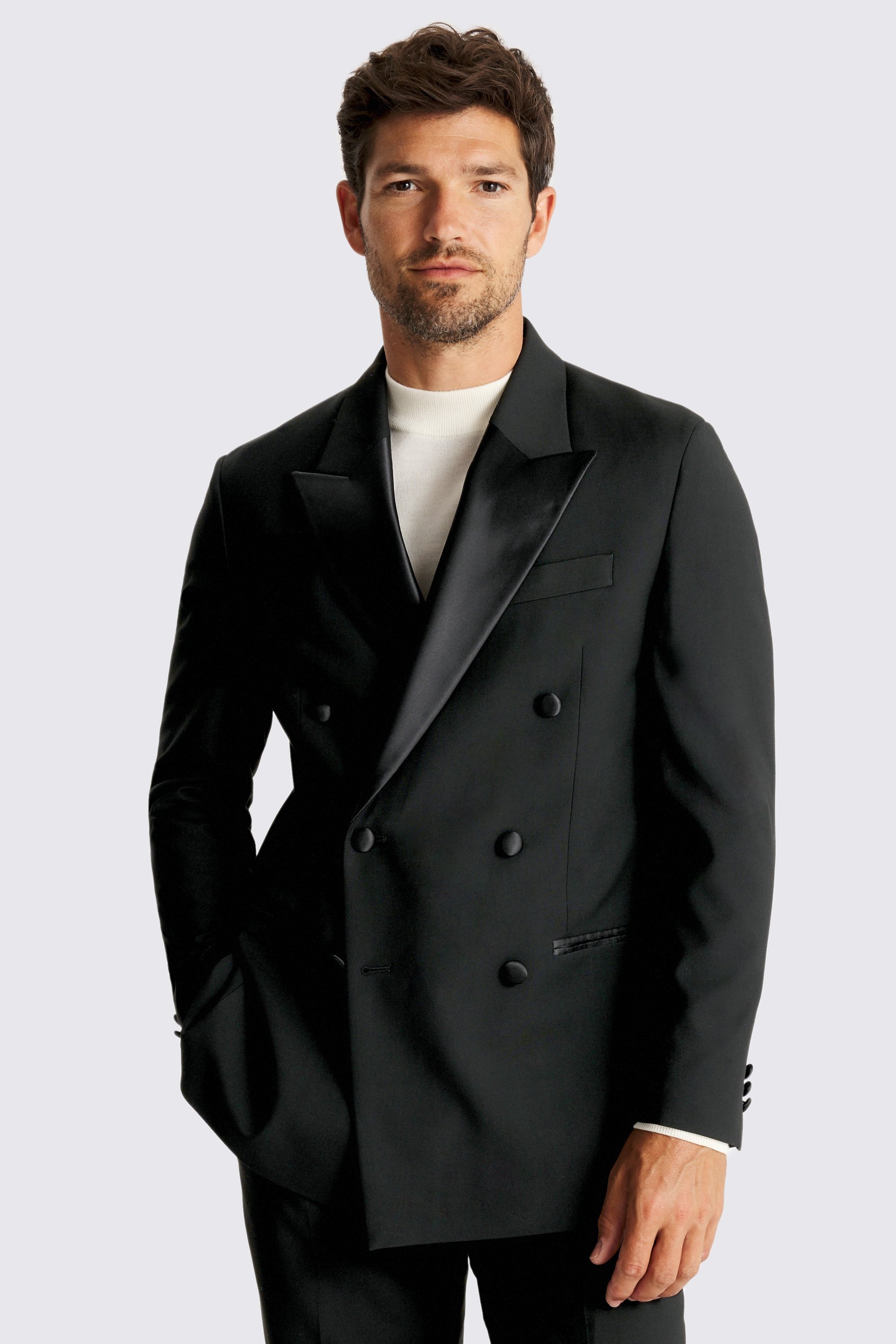 Relaxed Fit Black Dress Suit