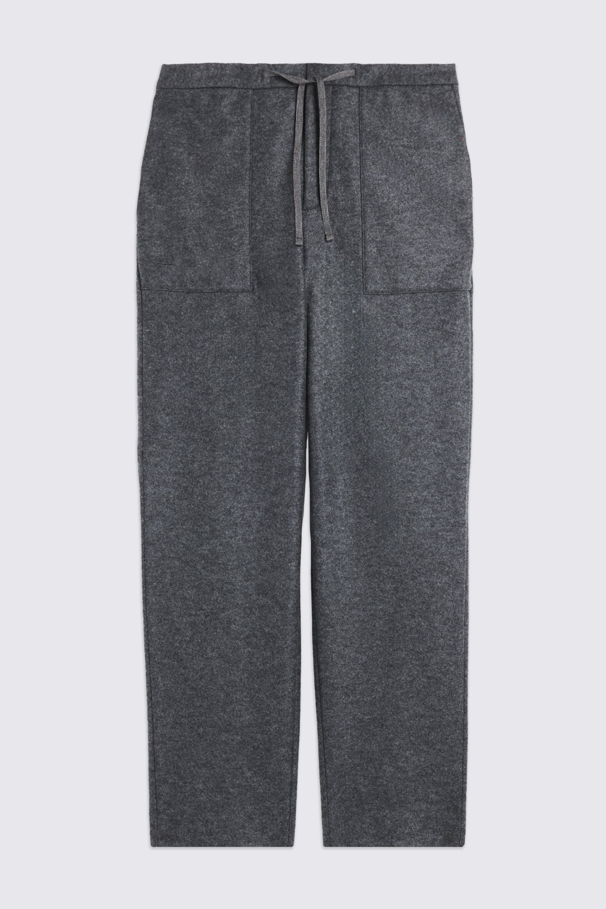 Charcoal Knitted Drawstring Trousers