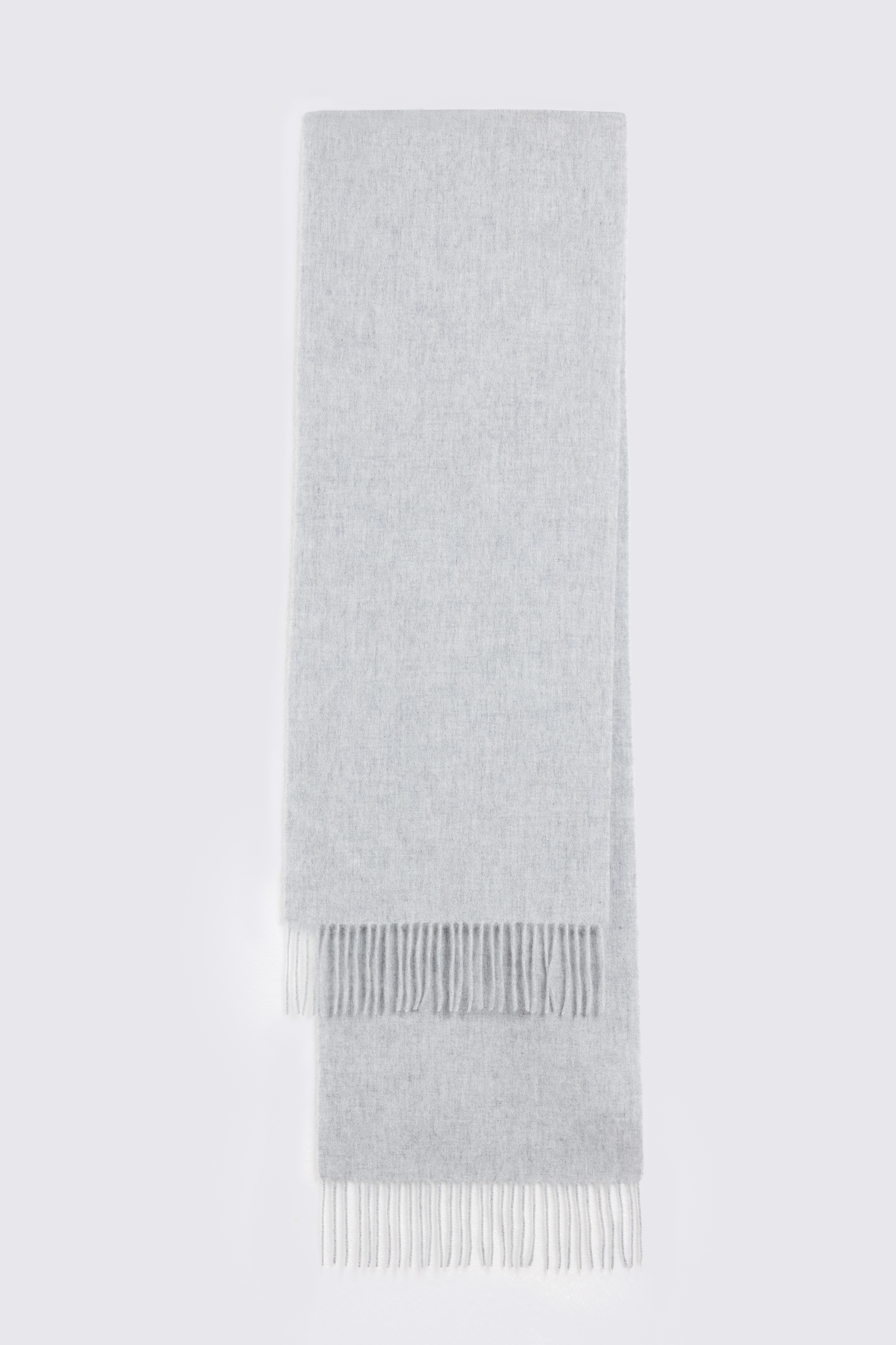 Light Grey Cashmere Blend Scarf