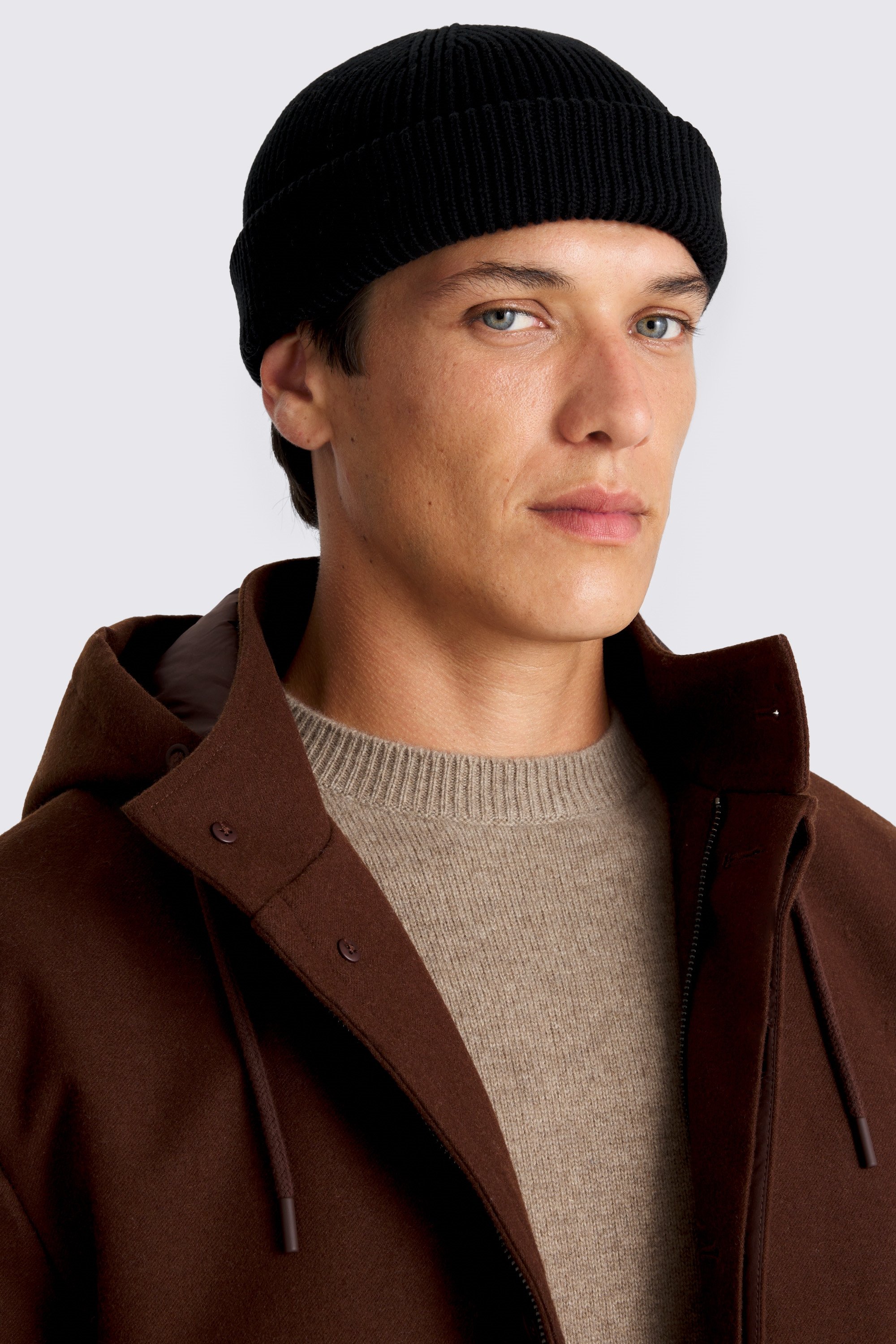 Black Fisherman Beanie