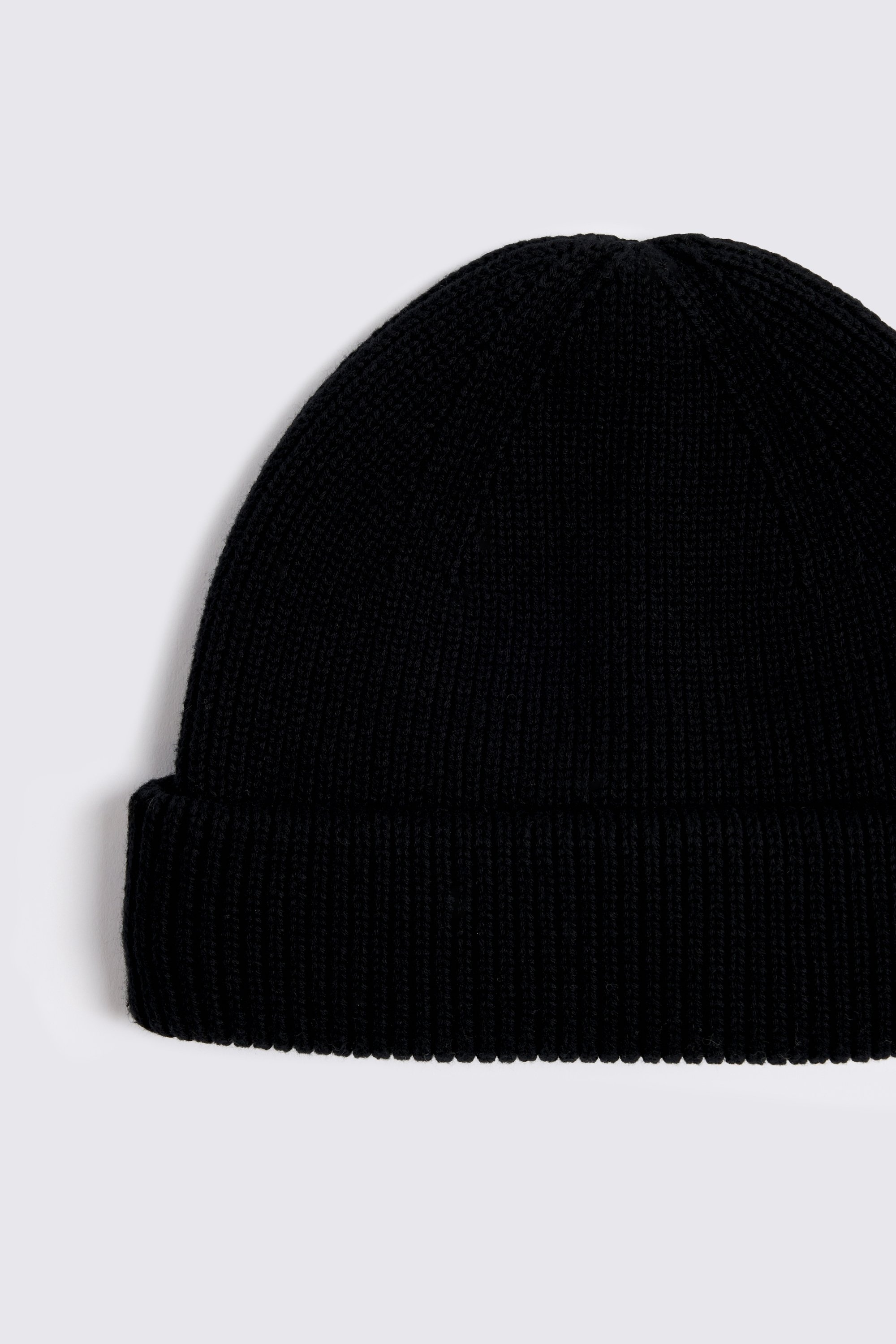 Black Fisherman Beanie