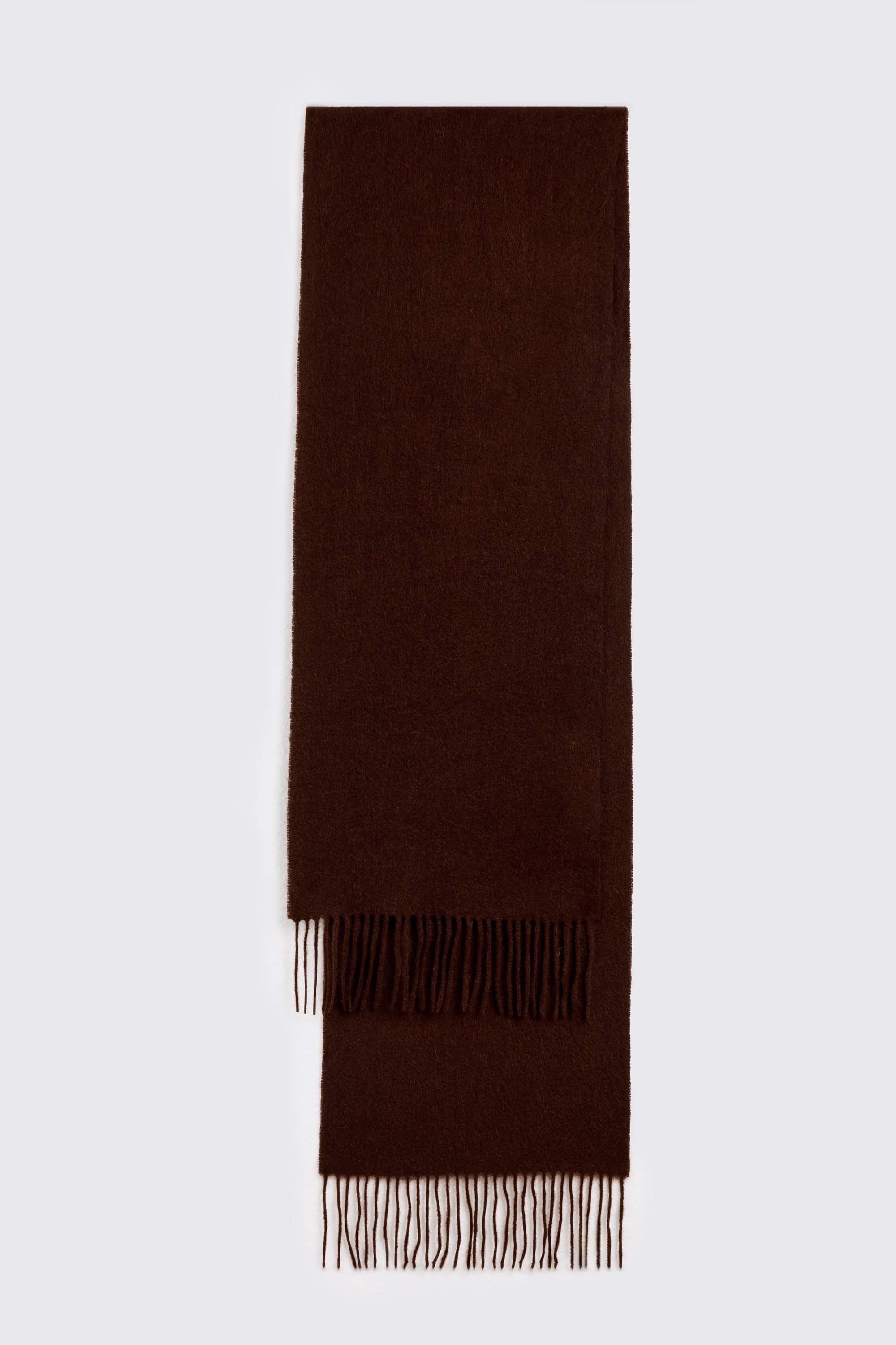 Brown Cashmere Blend Scarf