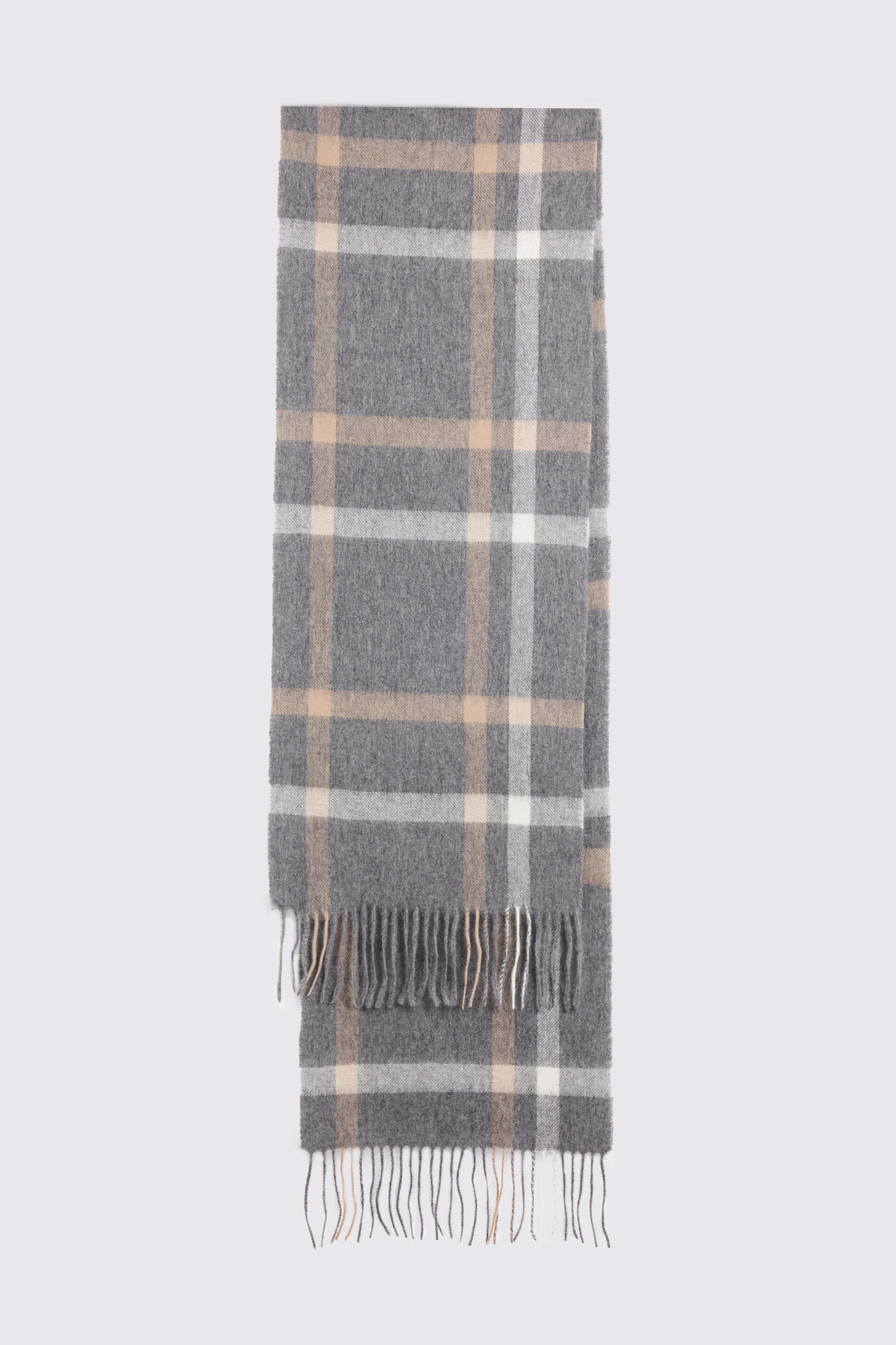 Charcoal Pure Cashmere Scarf