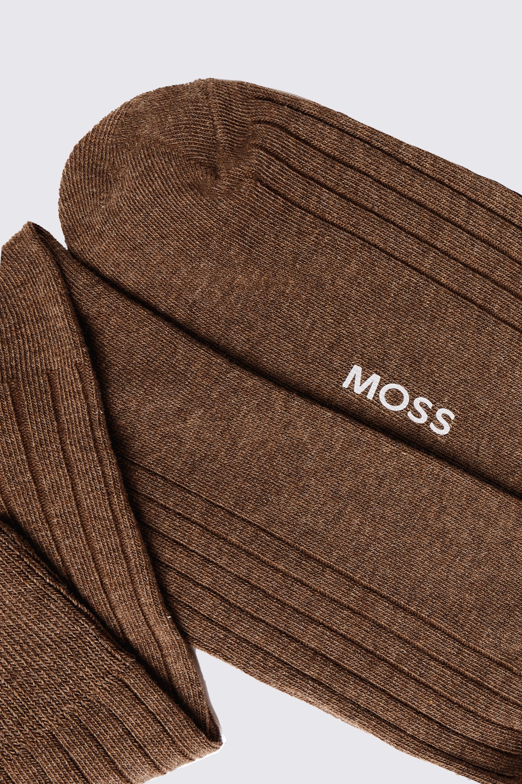 Rust Melange Socks