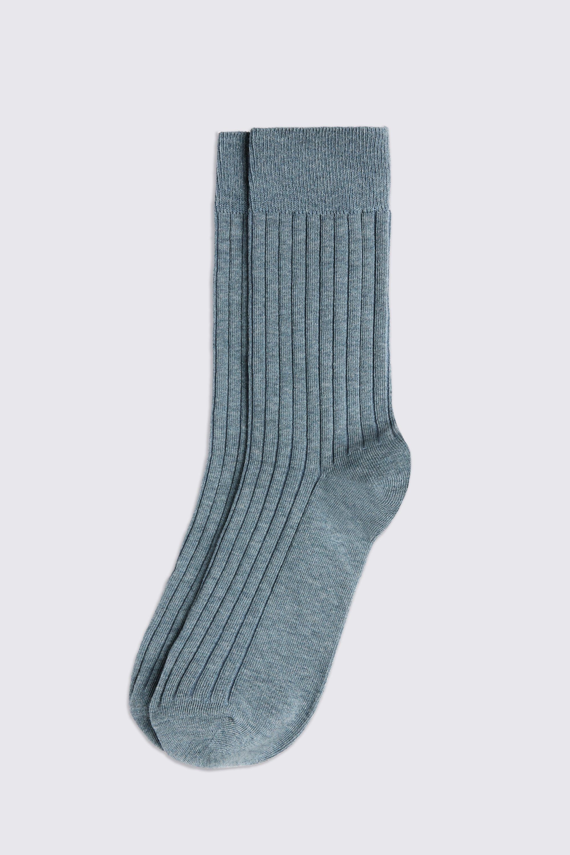 Airforce Blue Melange Socks