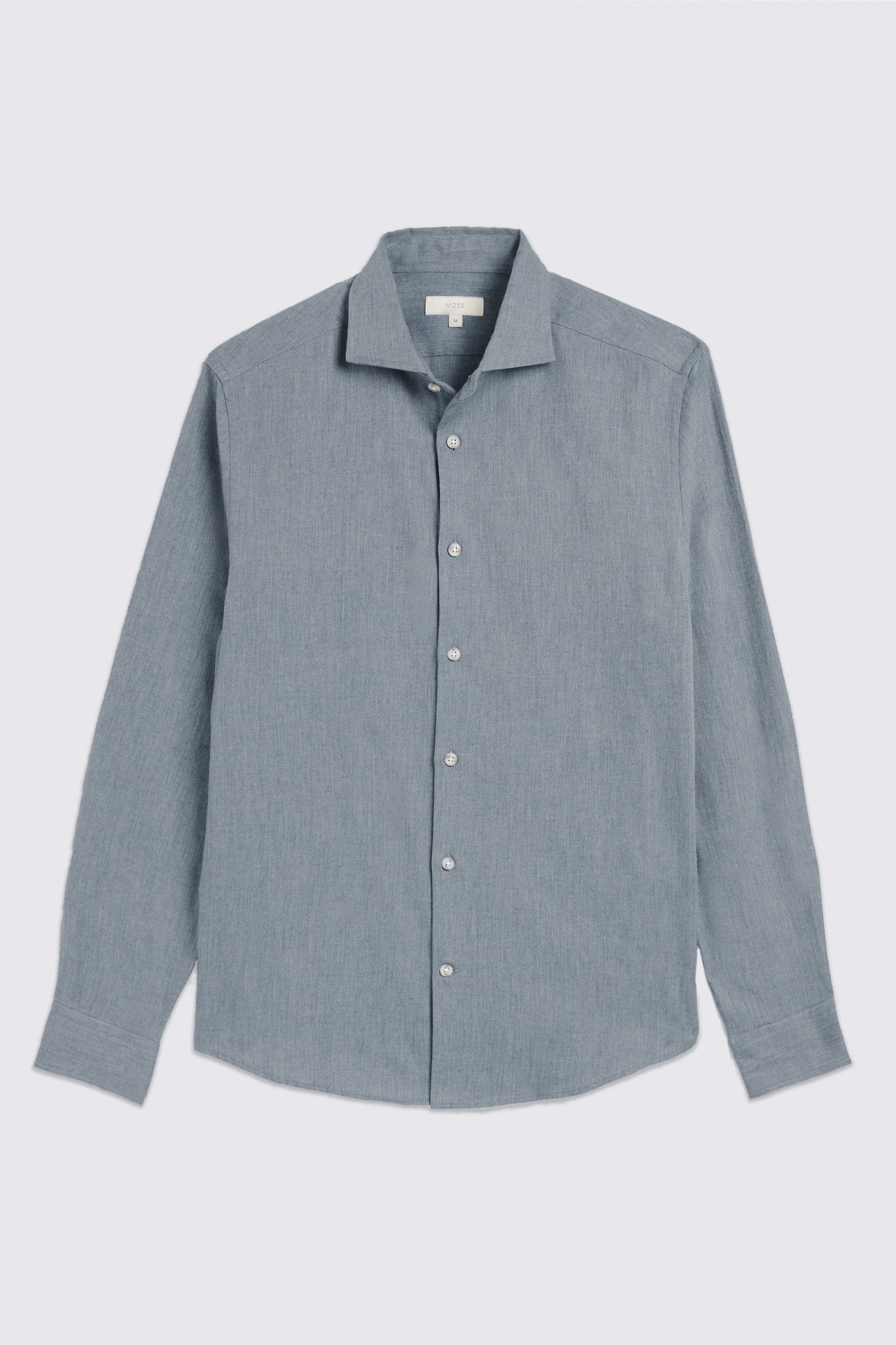 Denim Blue Brushed Melange Shirt
