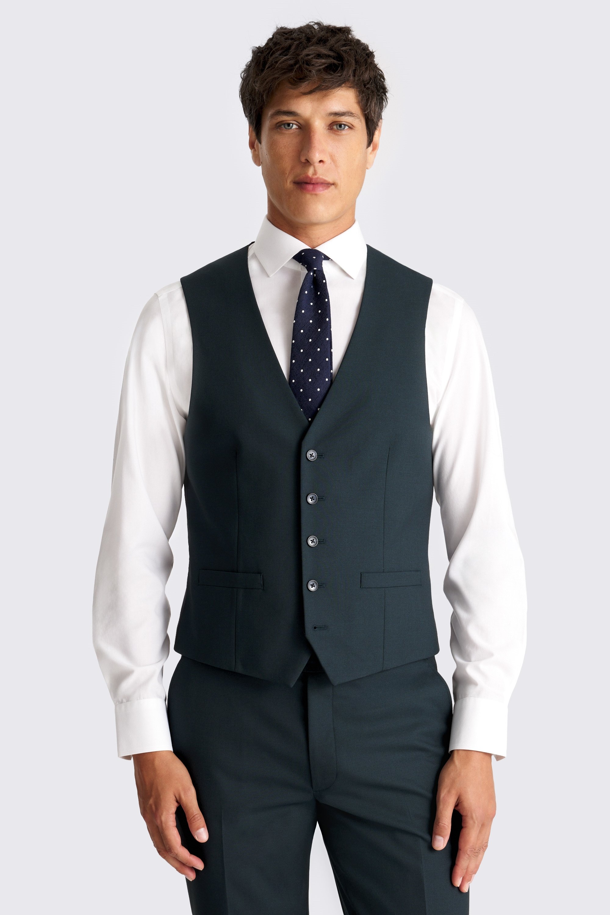 Slim Fit Teal Suit