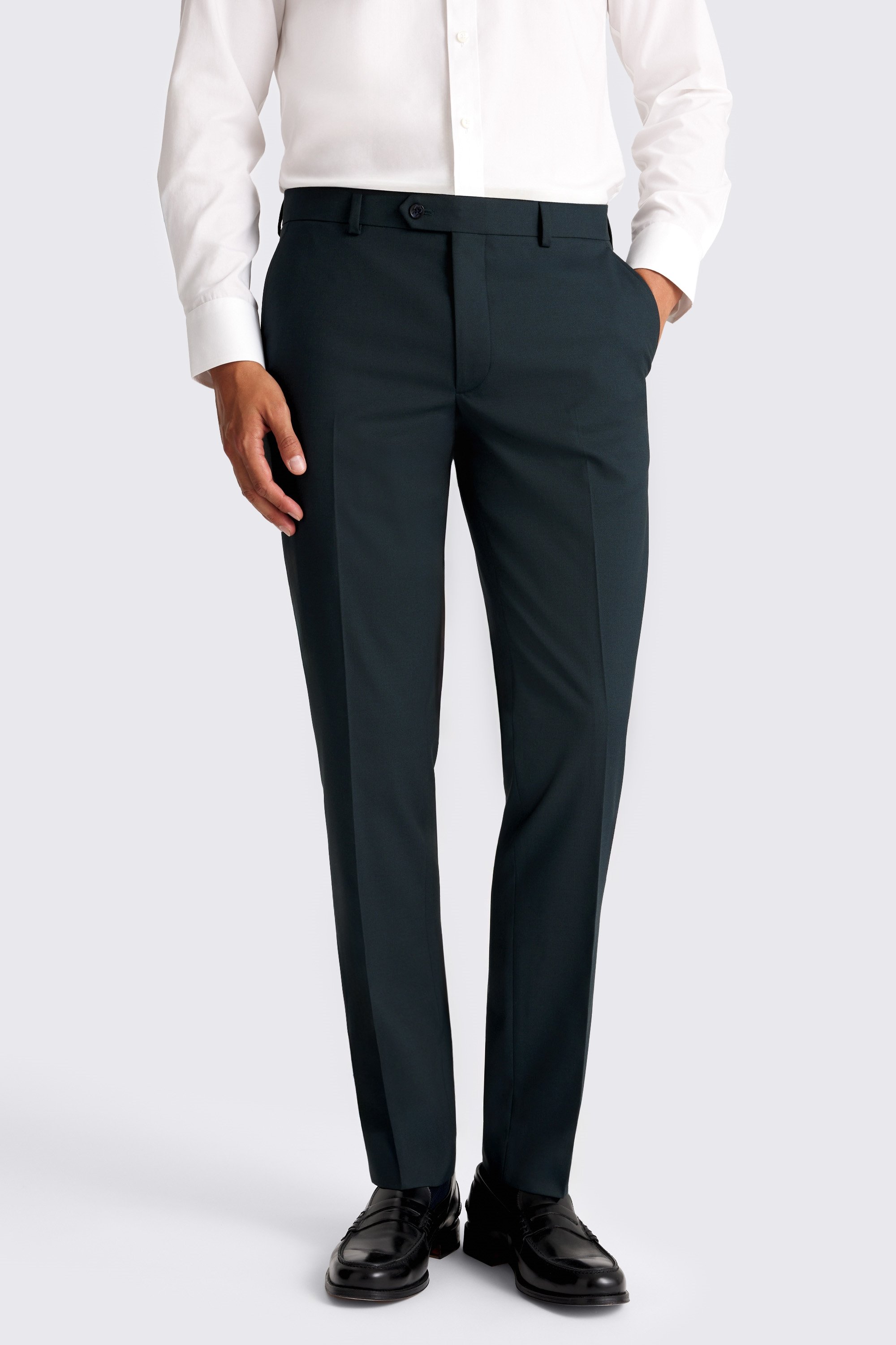 Slim Fit Teal Suit