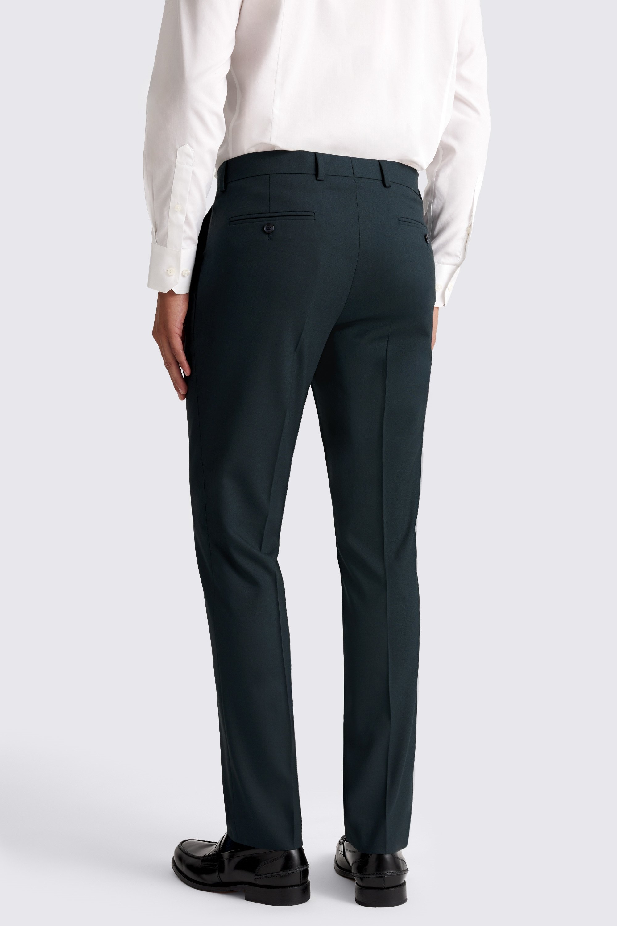 Slim Fit Teal Pants