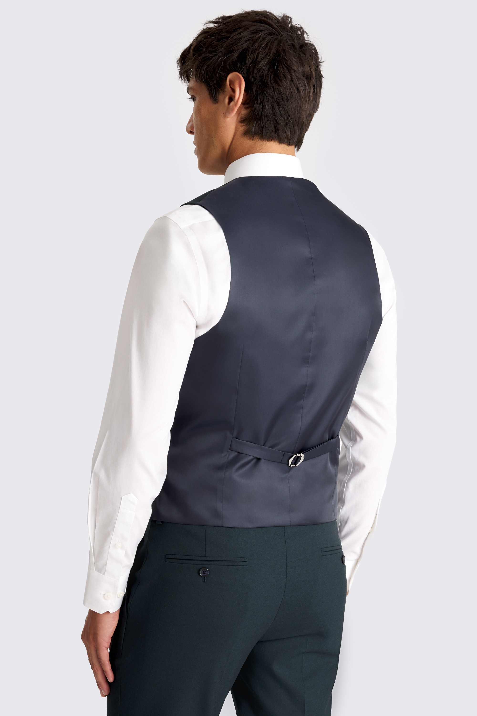 Slim Fit Teal Waistcoat