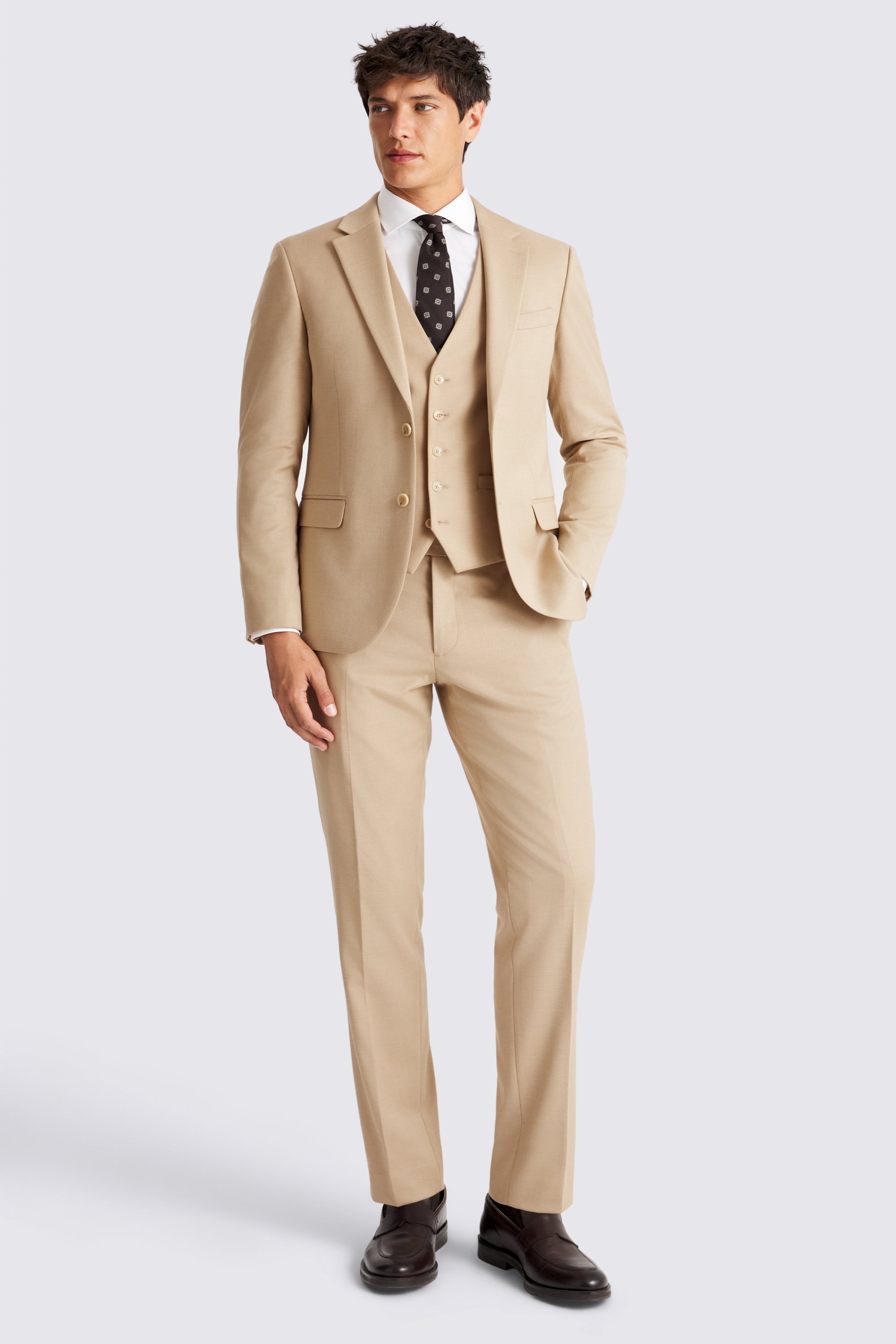 French Connection Slim Fit Neutral Suit
