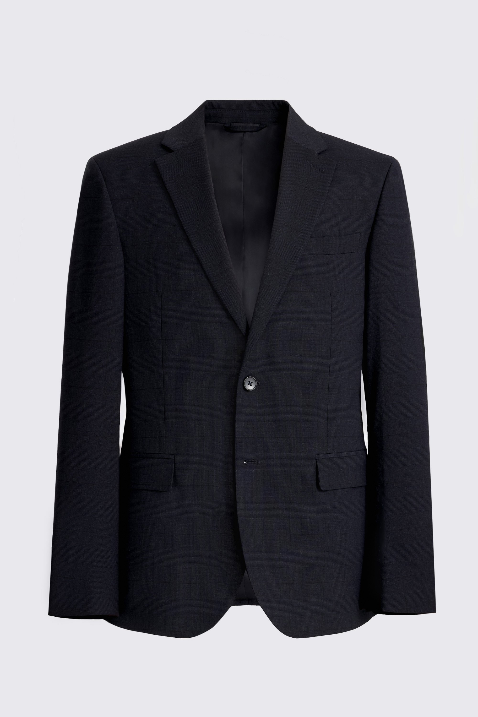 Slim Fit Blue Check Suit