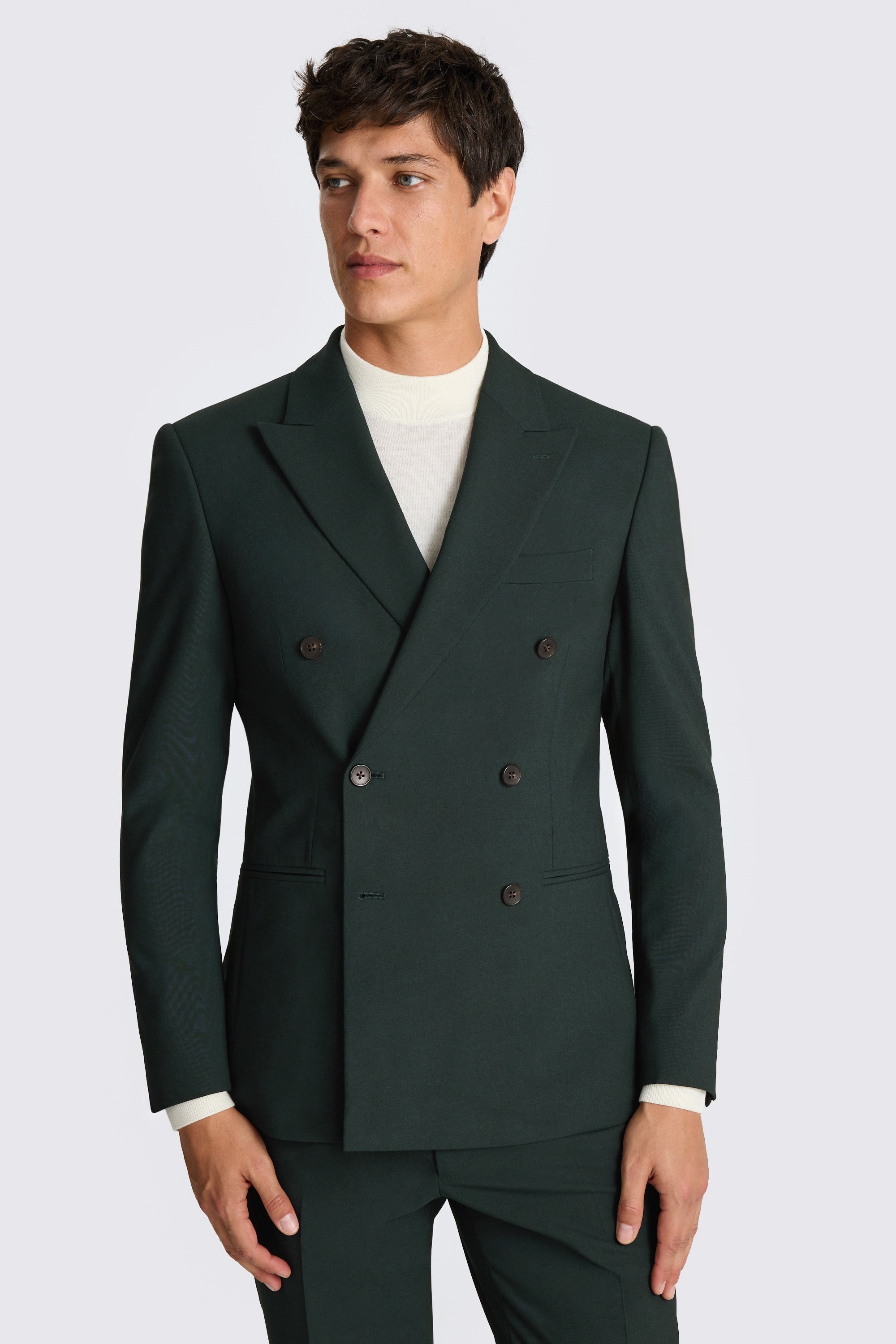 Slim Fit Dark Green Suit