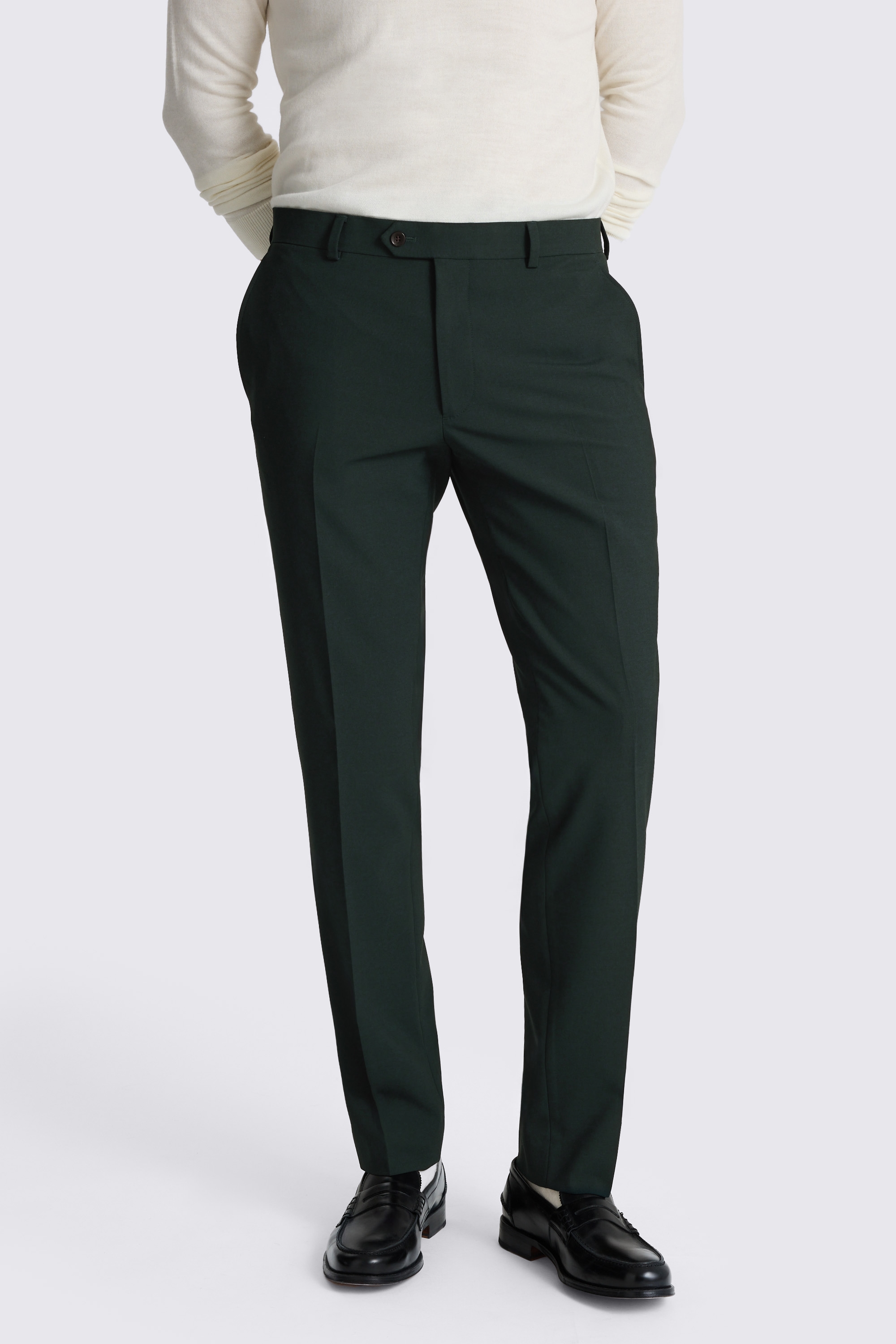 Slim Fit Dark Green Pants