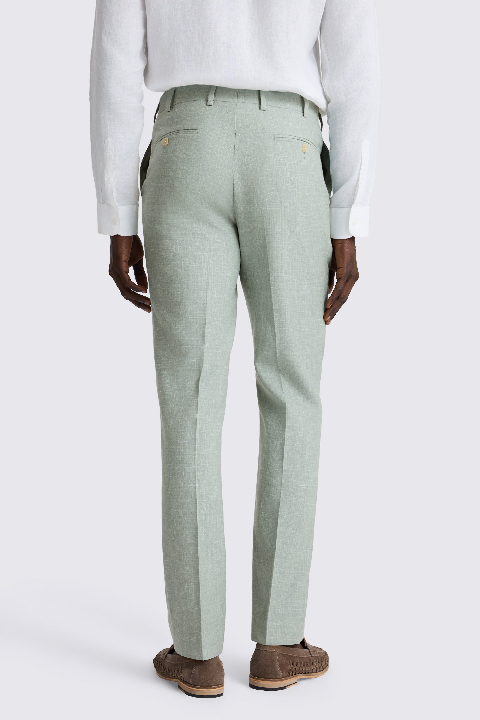 Italian Tailored Fit Aqua Trousers