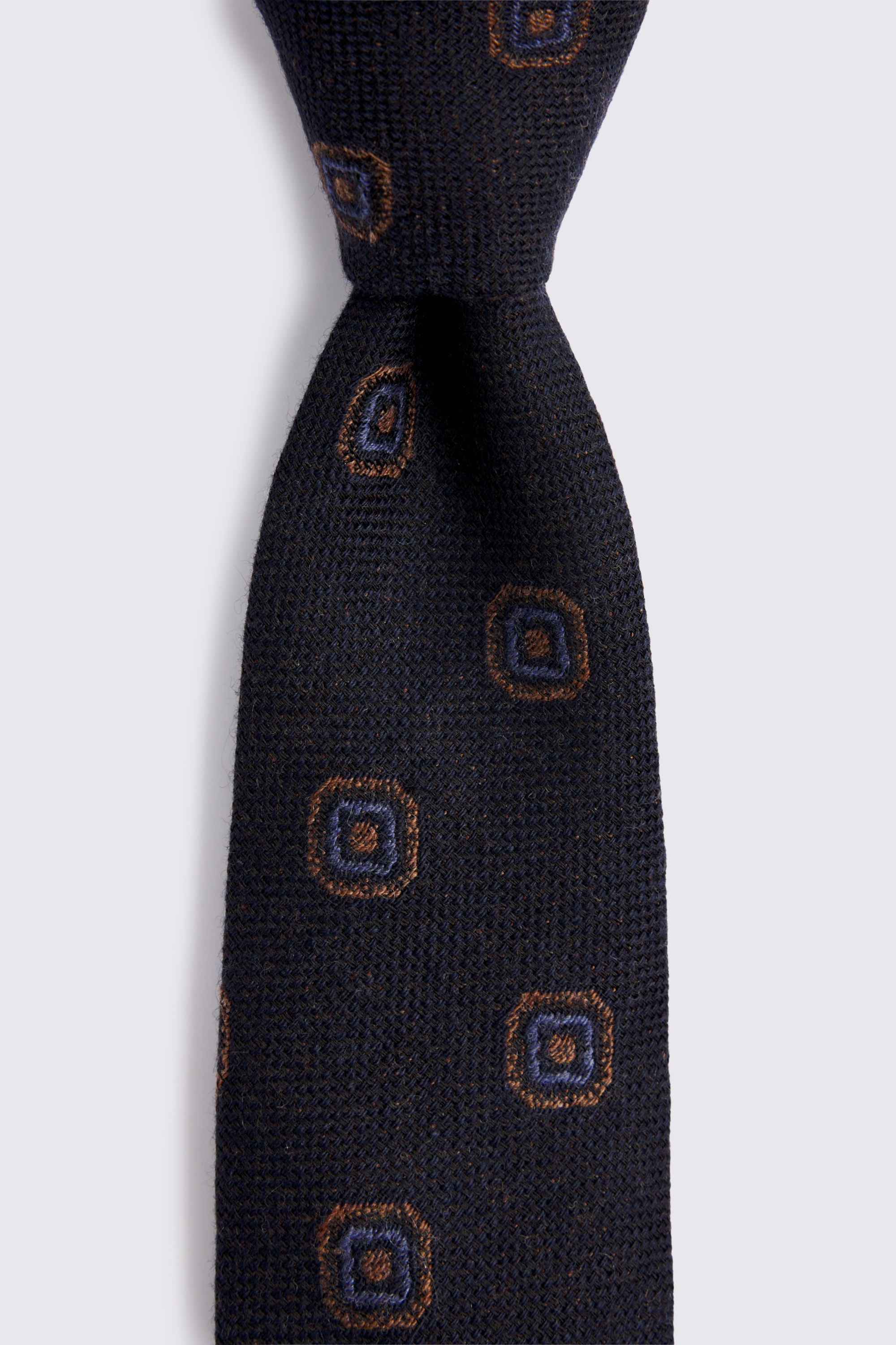 Italian Navy Copper Diamond Tie