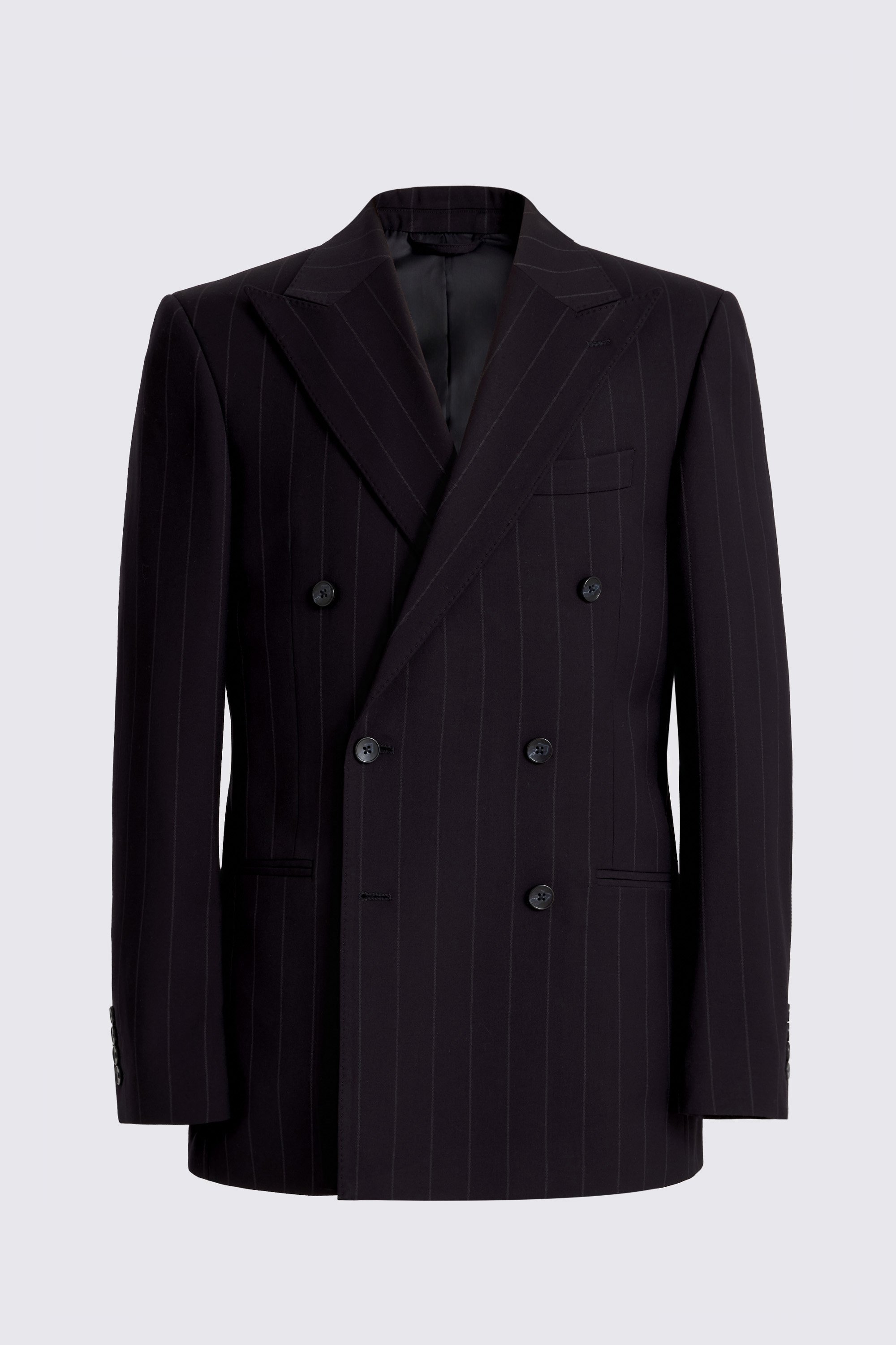Tailored Fit Navy Stripe Jacket