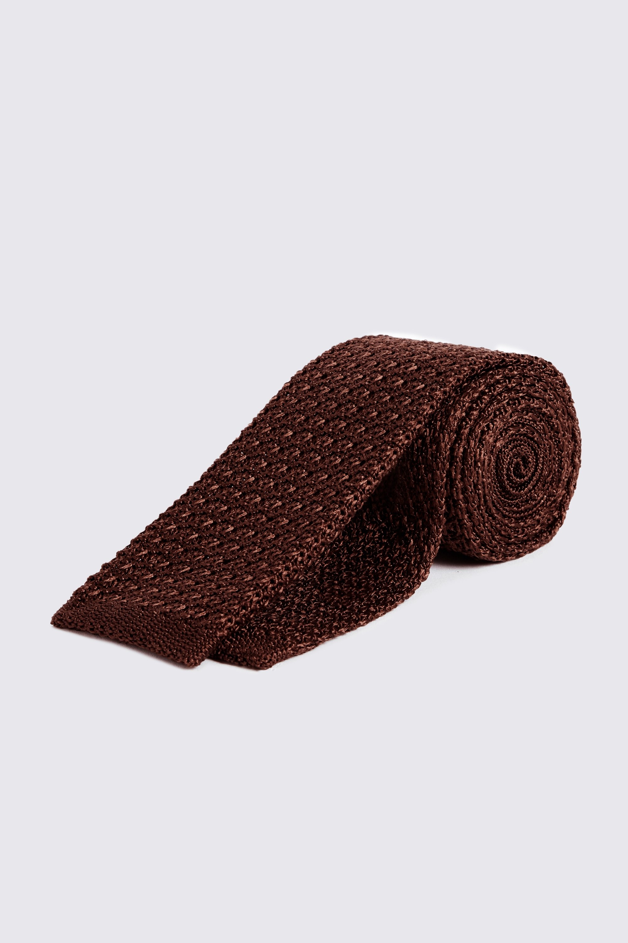 Italian Copper Silk Knitted Tie
