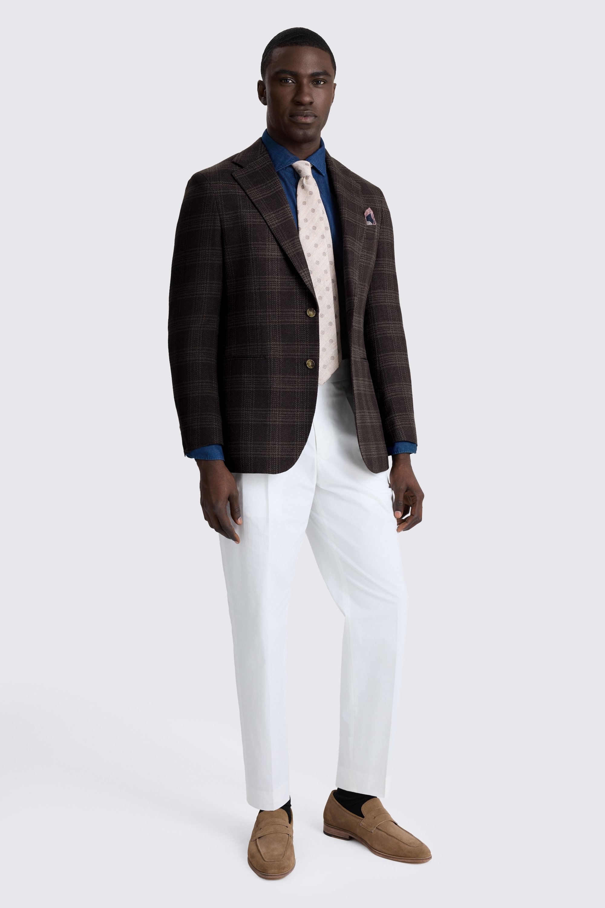 Italian Brown Check Jacket