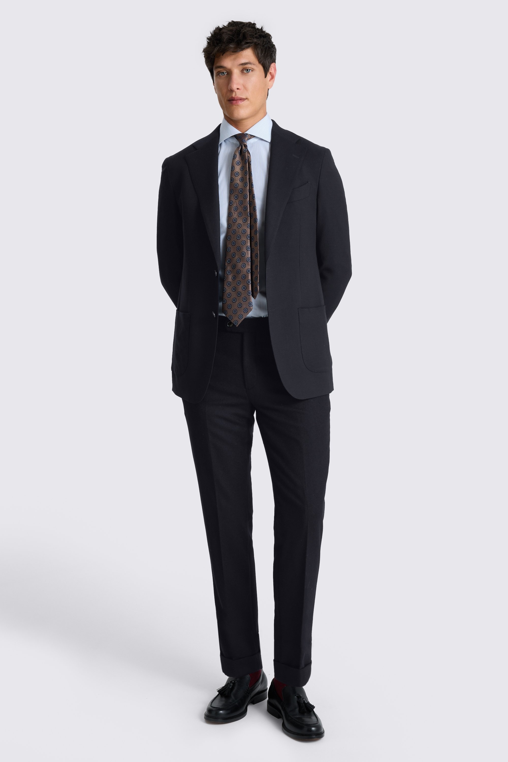 Italian Navy Hopsack Jacket