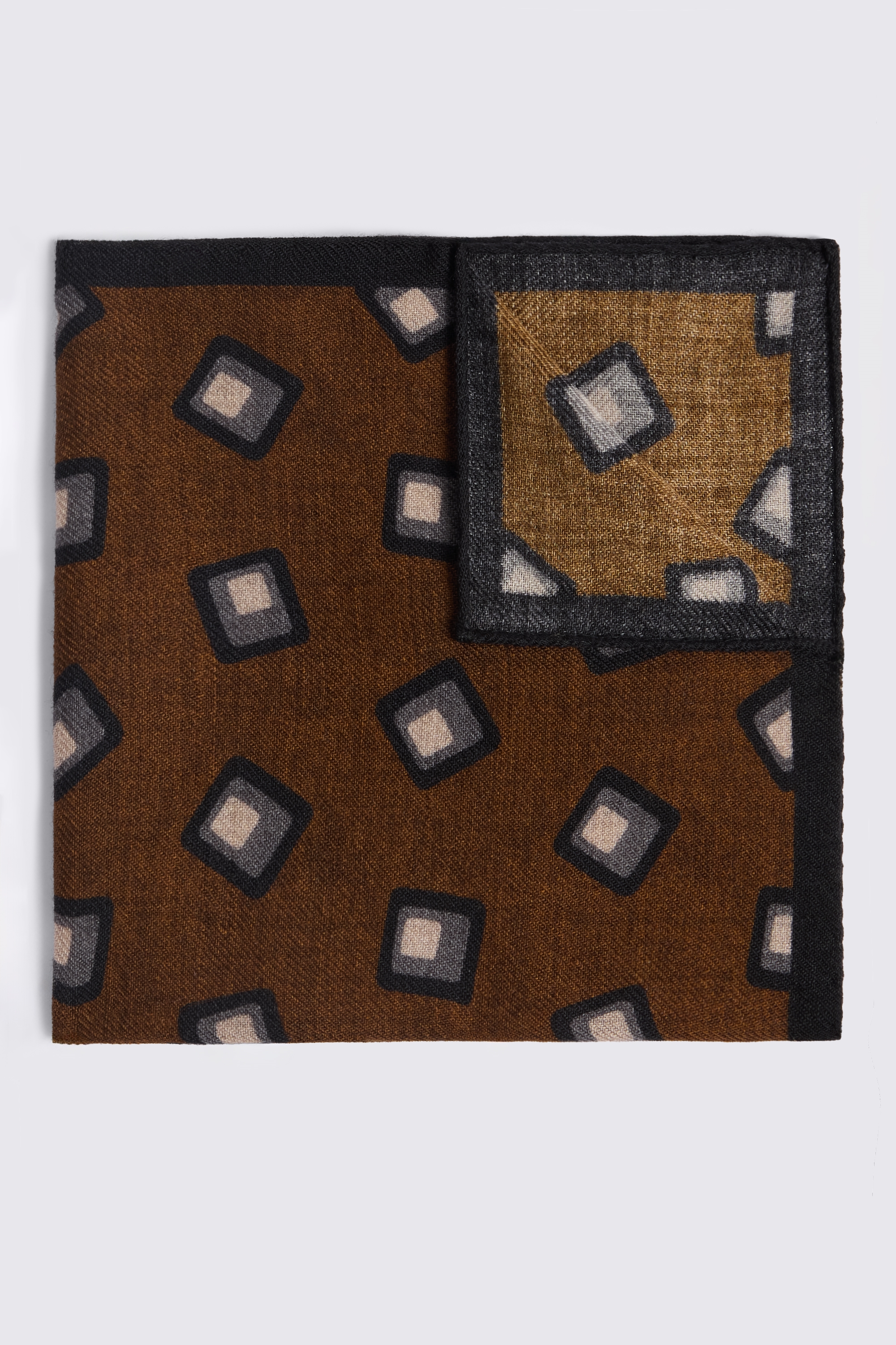 Bottinelli Copper Wool Square Pocket Square