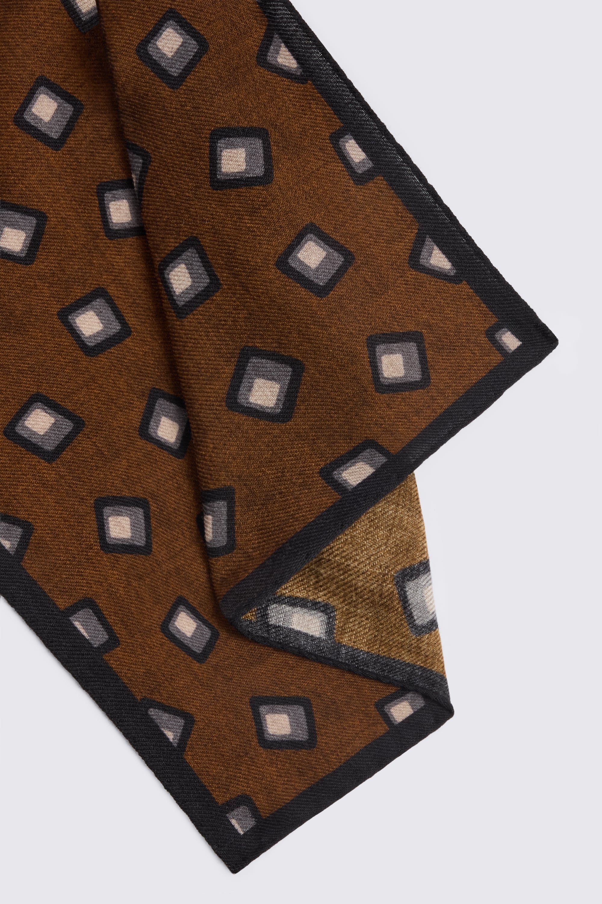 Bottinelli Copper Wool Square Pocket Square