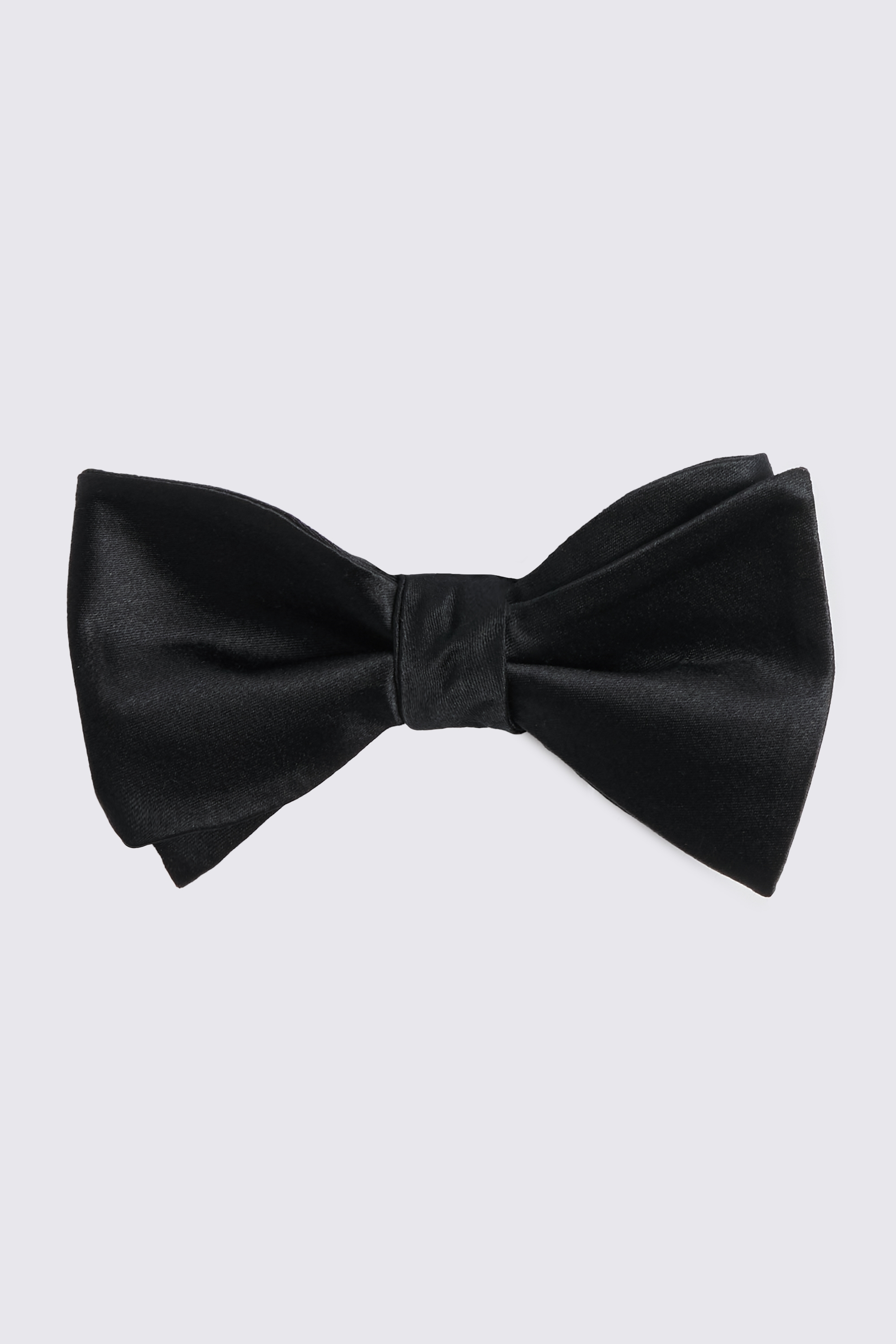 Black Silk Self-Tie Bow Tie