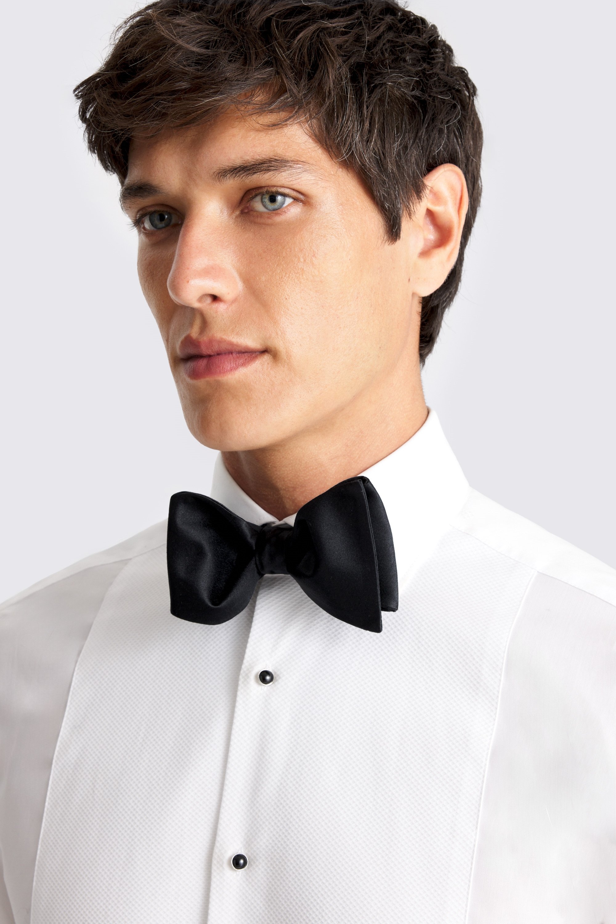Black Silk Self-Tie Bow Tie