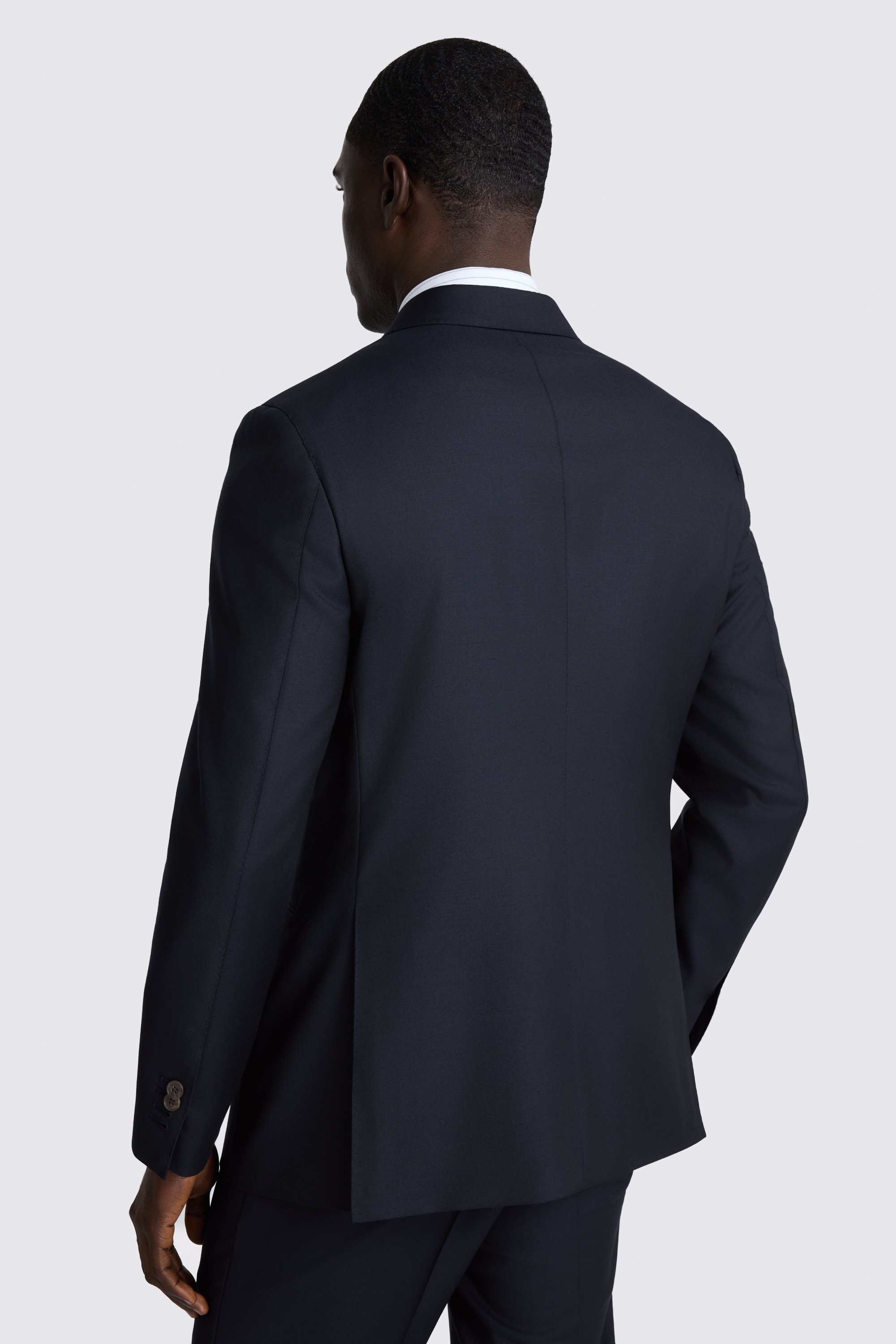 Italian Tailored Fit Navy Twill Suit