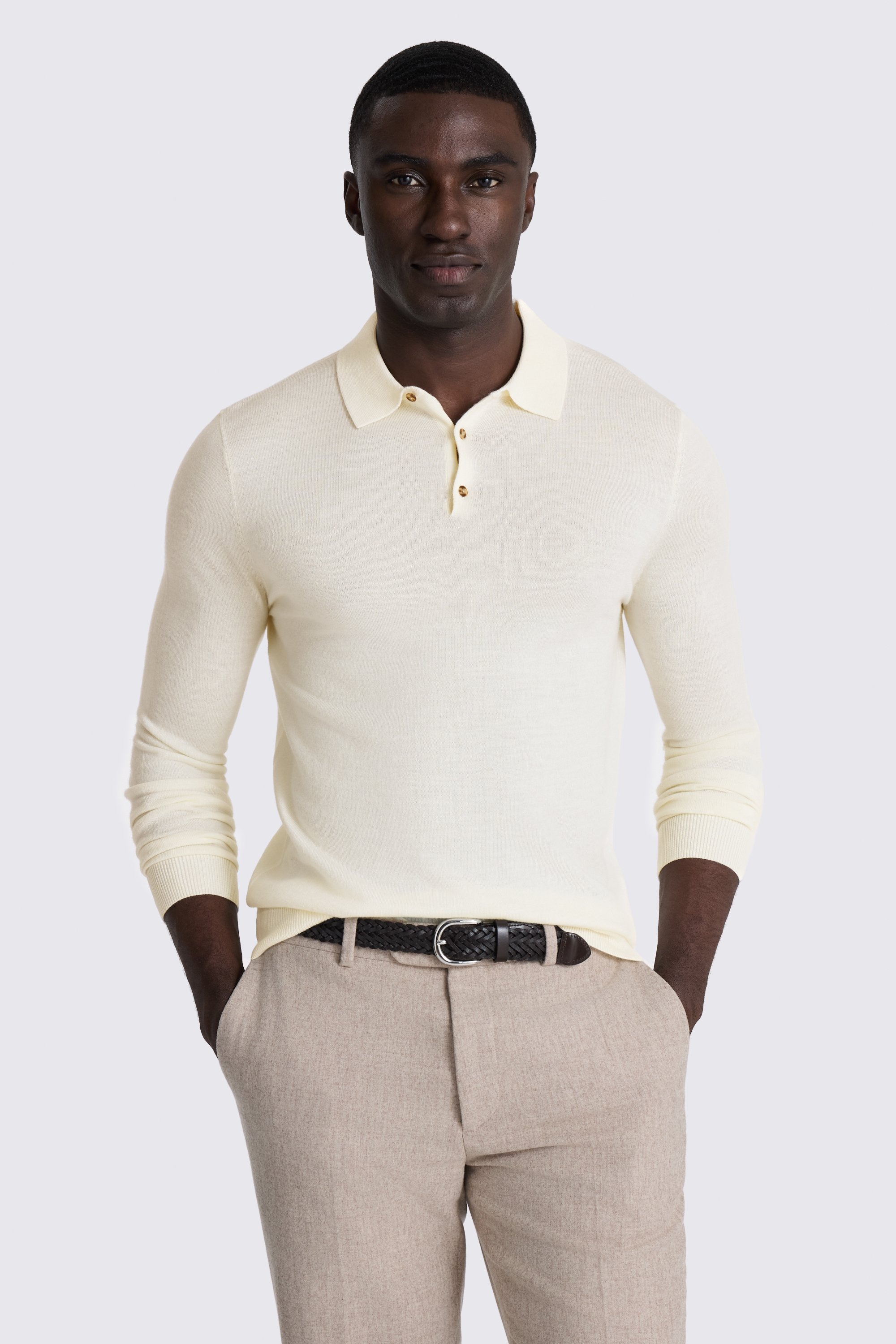 Off-White Merino Polo Shirt