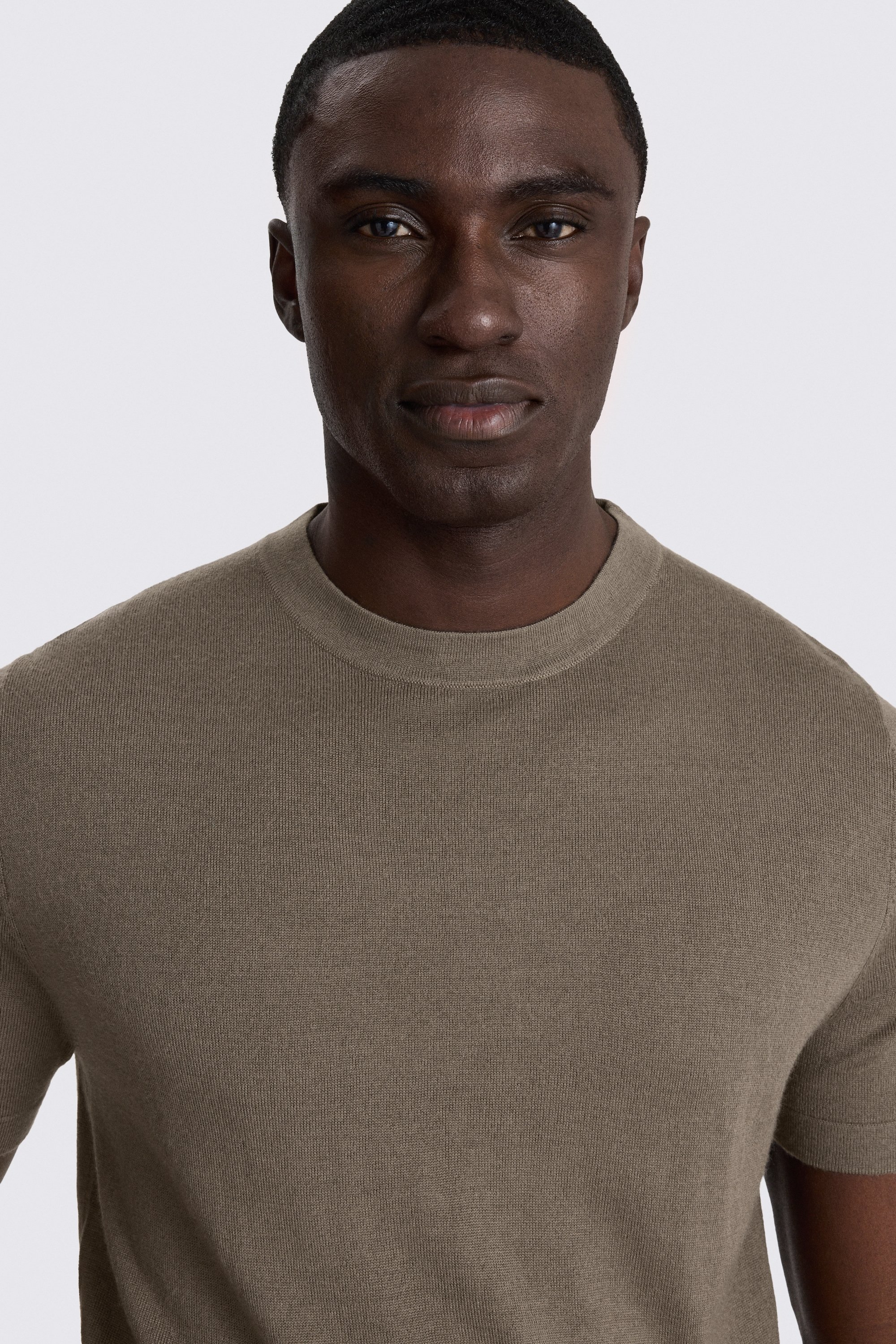 Dark Taupe Merino T-Shirt
