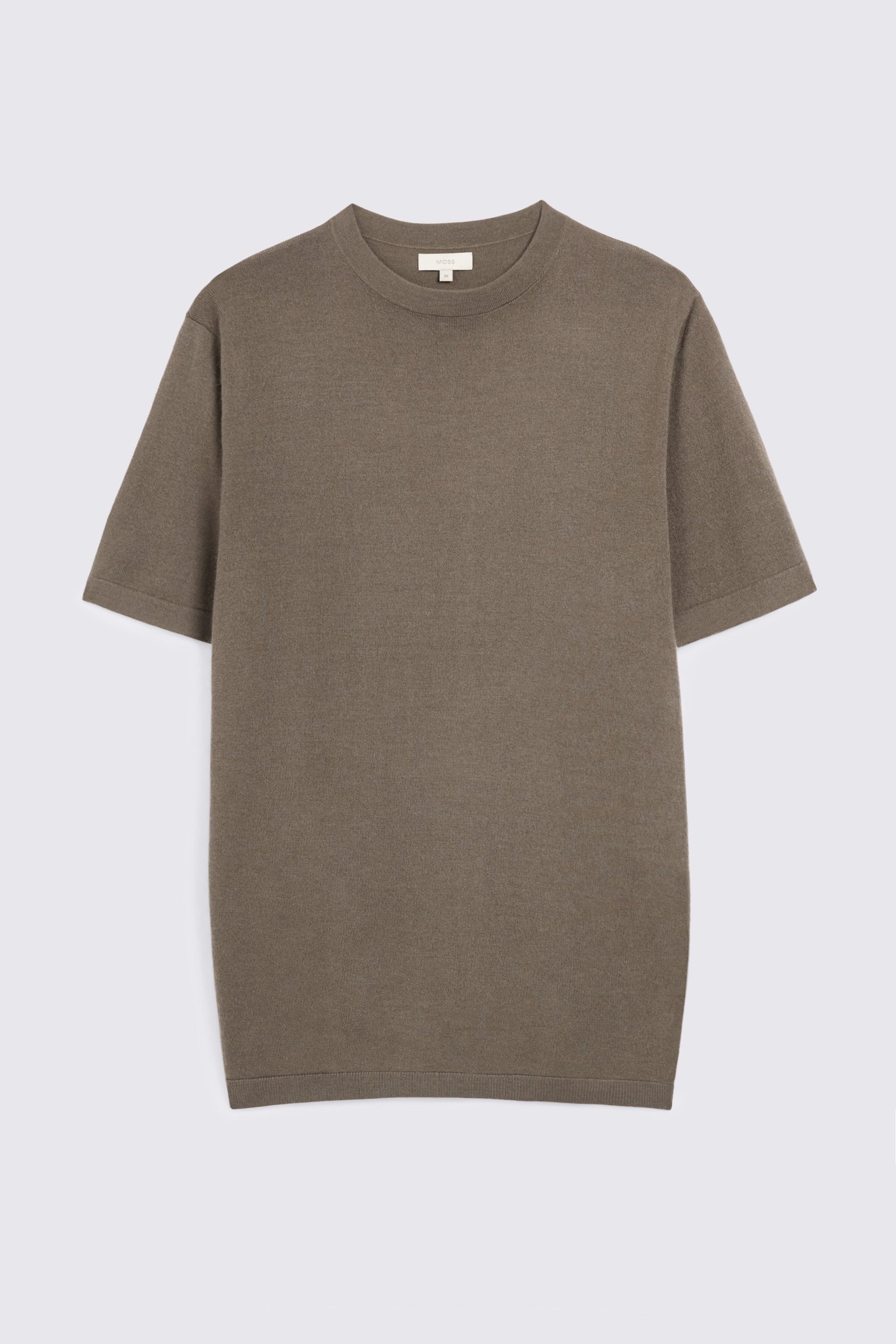 Dark Taupe Merino T-Shirt