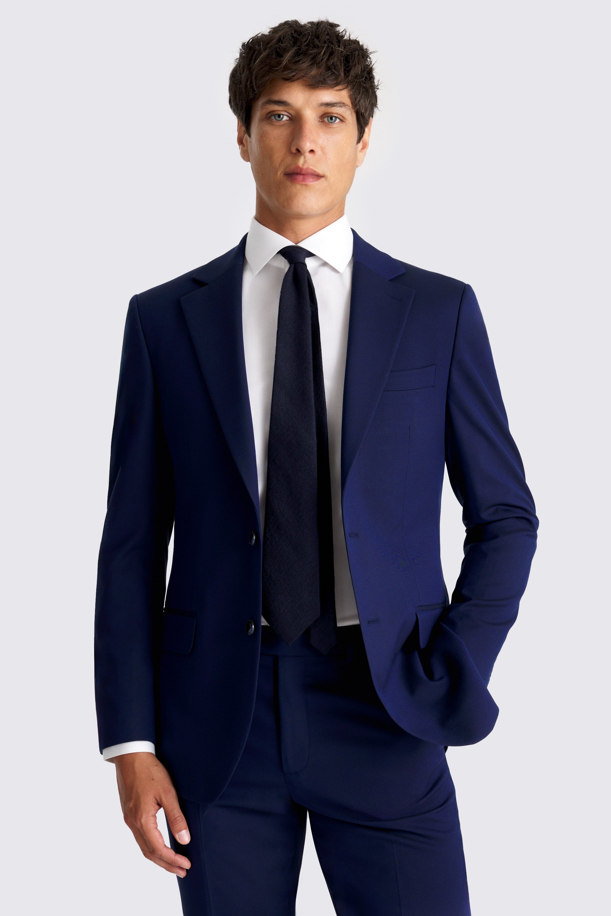 Tailored Fit Blue Jacket