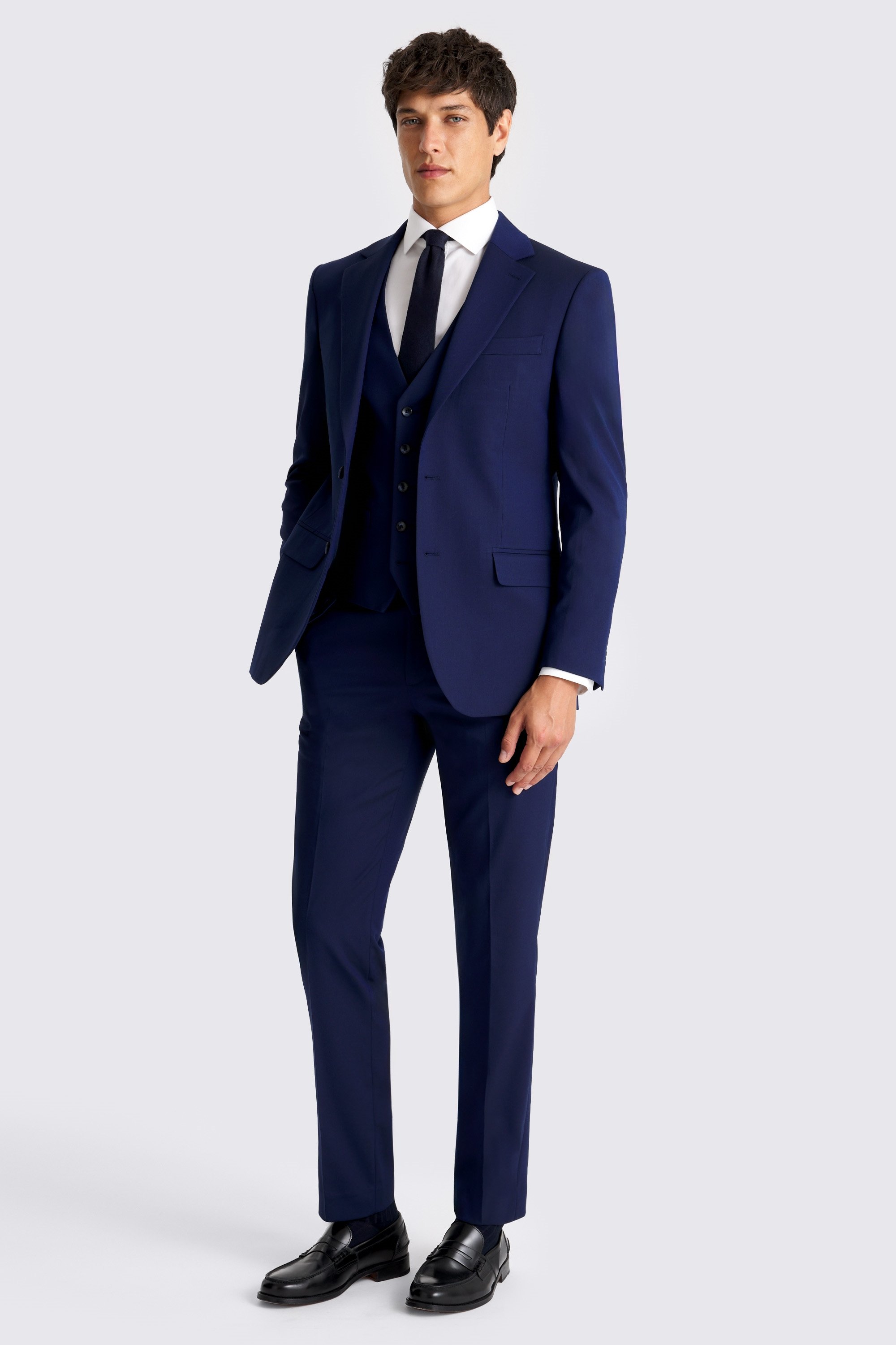 Tailored Fit Blue Jacket