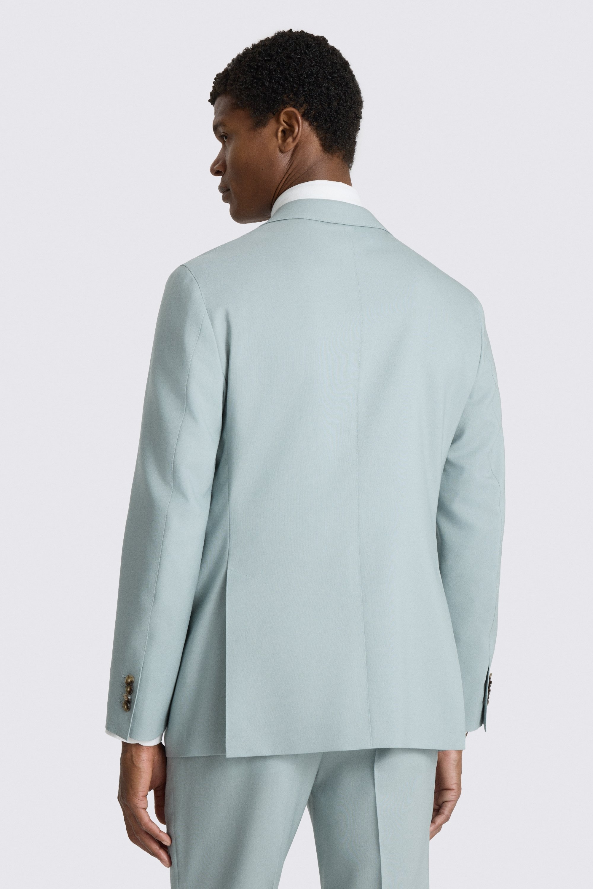 Italian Tailored Fit Aqua Tropical Suit