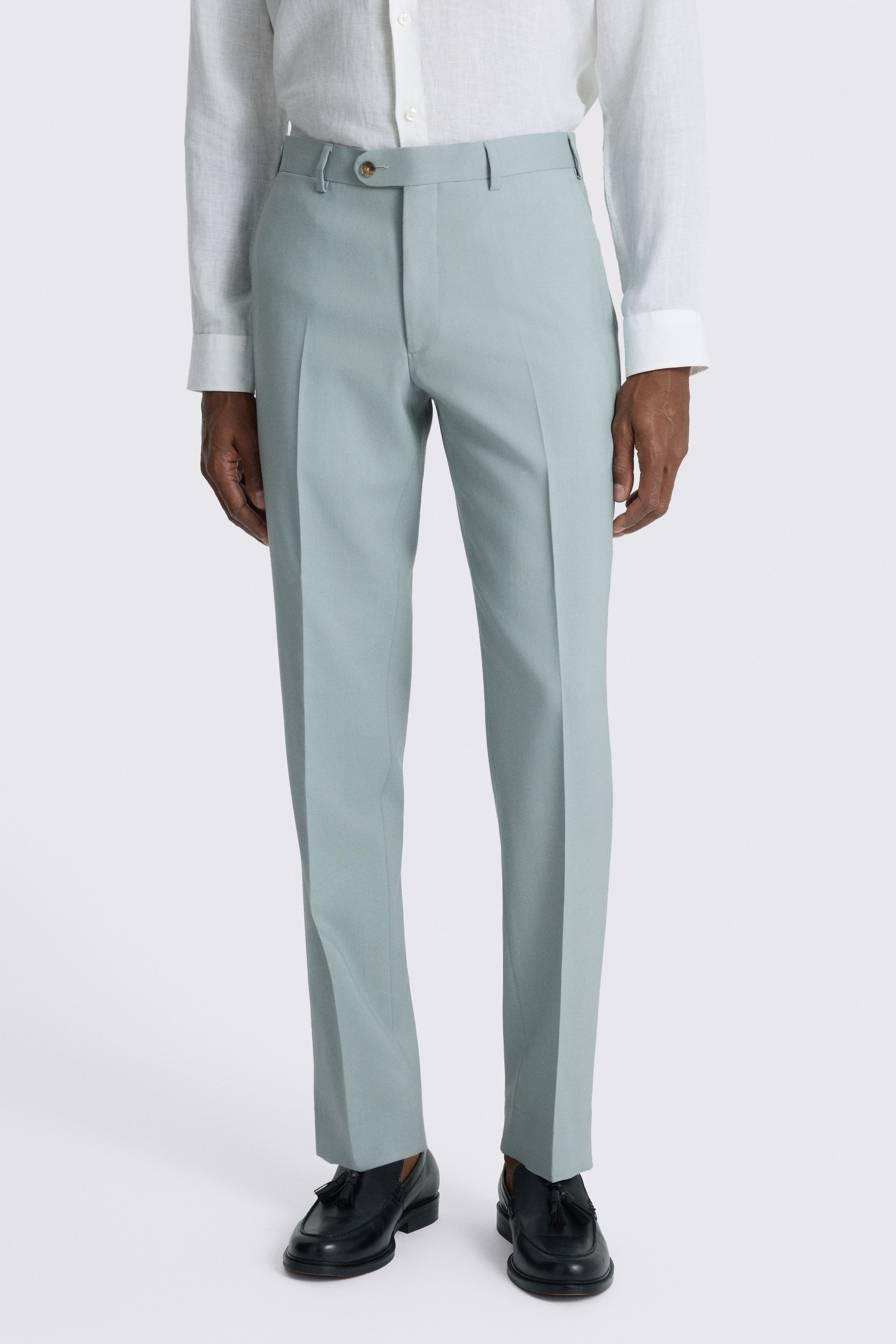 Italian Tailored Fit Aqua Tropical Suit