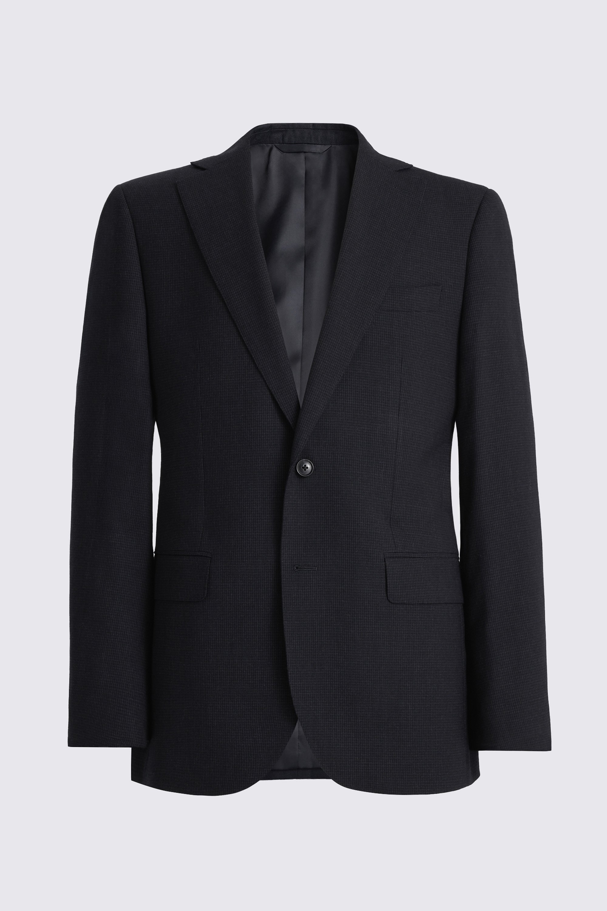 Regular Fit Navy Puppytooth Suit