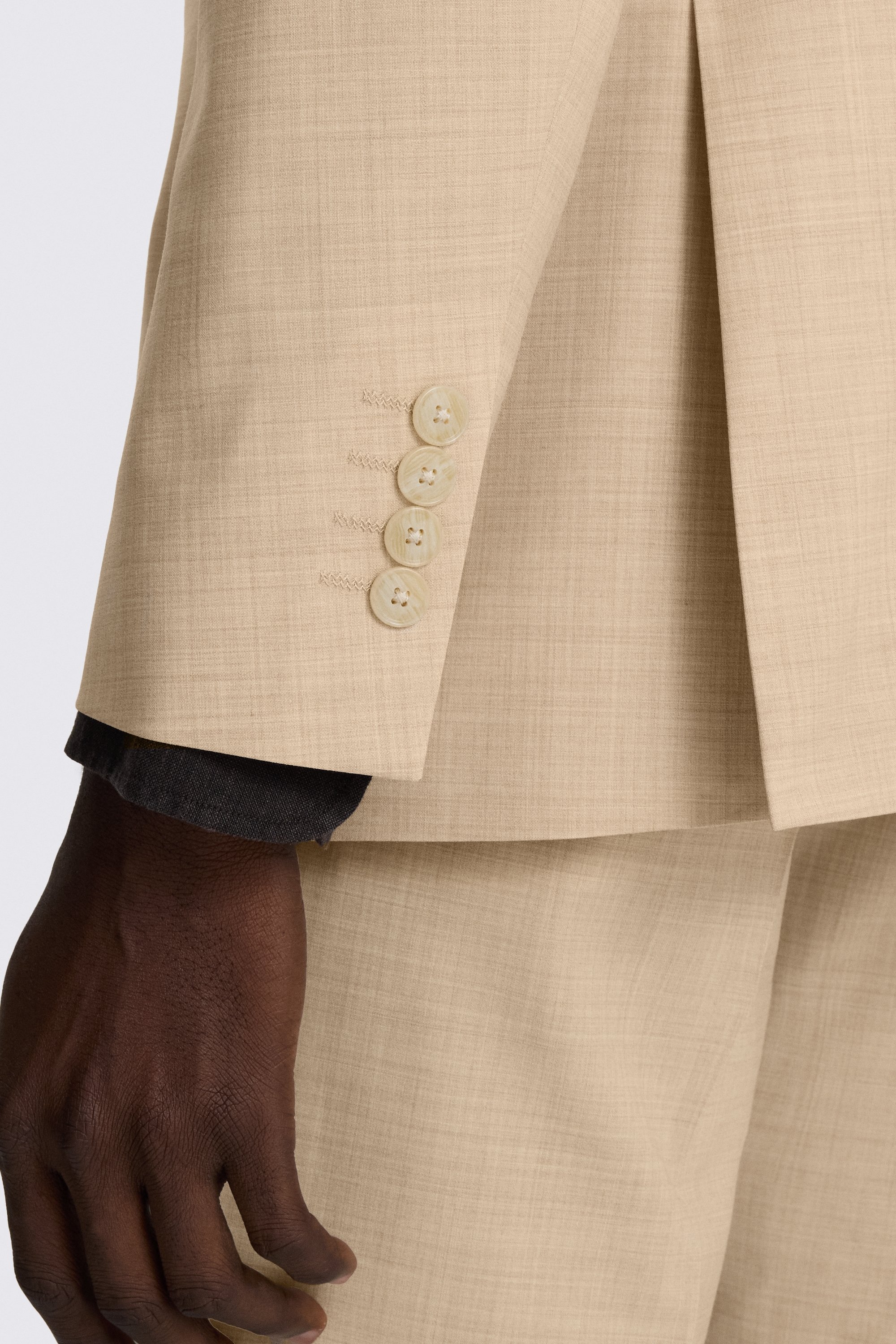 Tailored Fit Neutral Marl Performance Suit