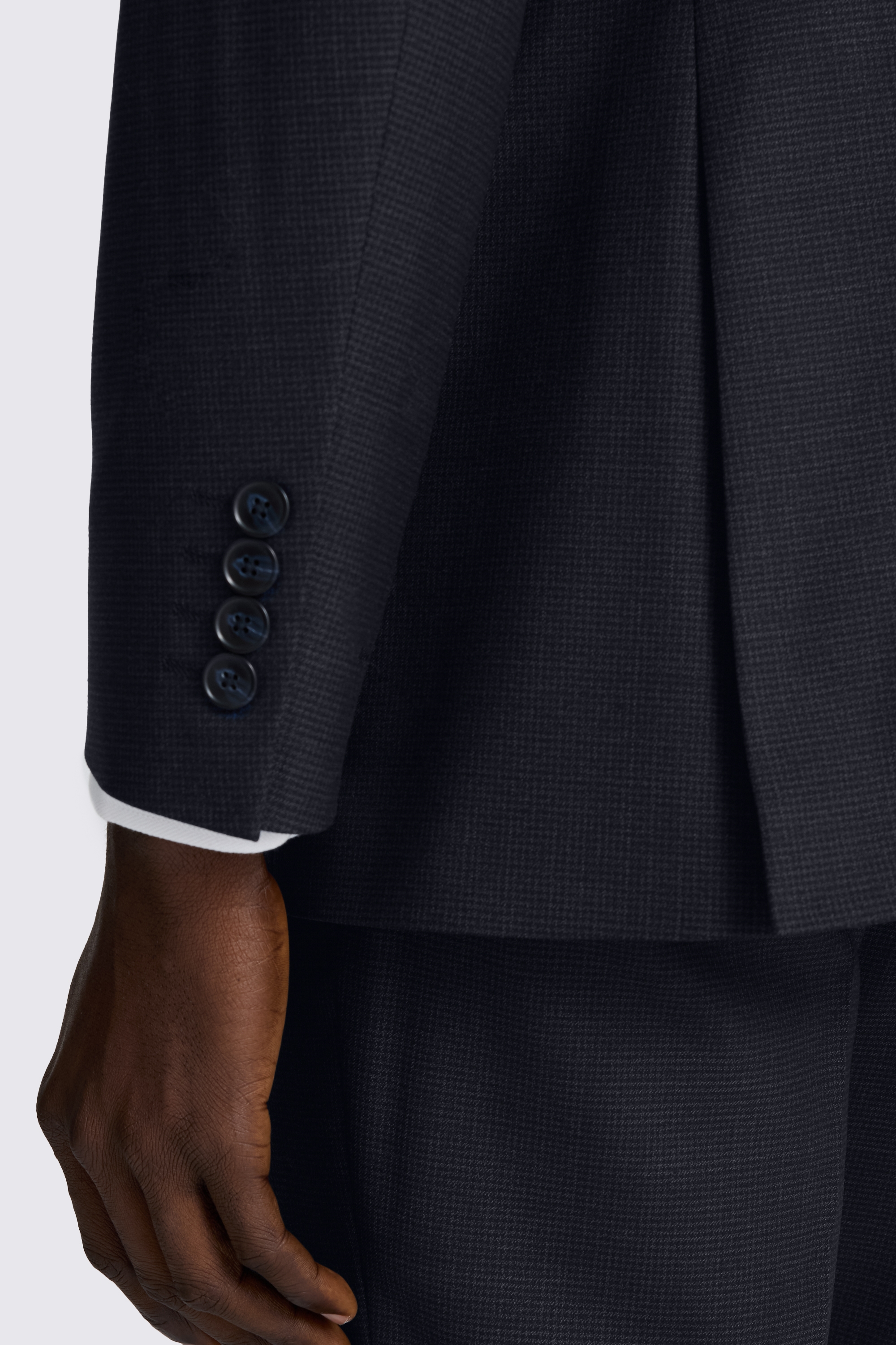 Tailored Performance Navy Puppytooth Suit