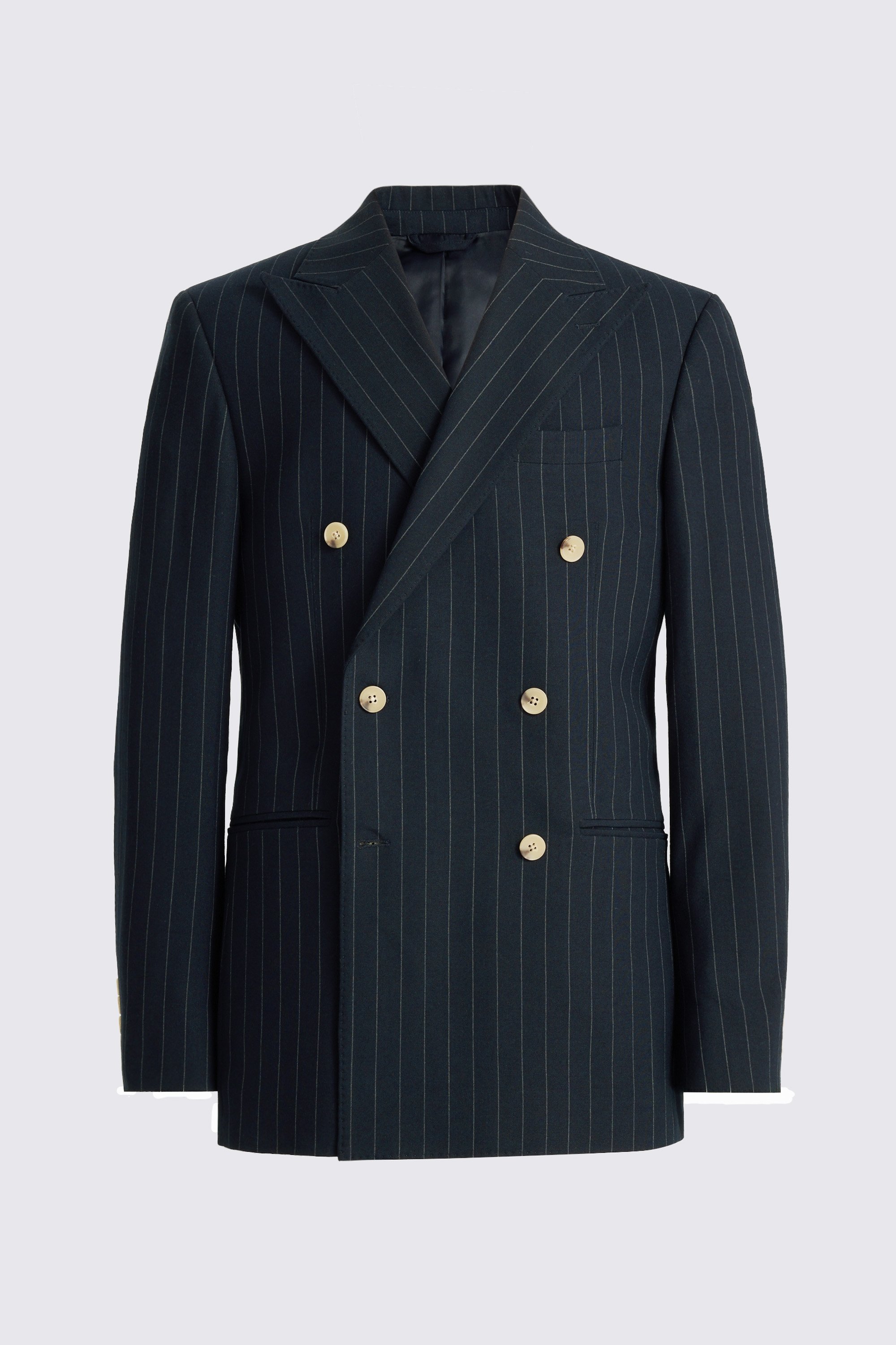 Tailored Fit Navy Stripe Suit