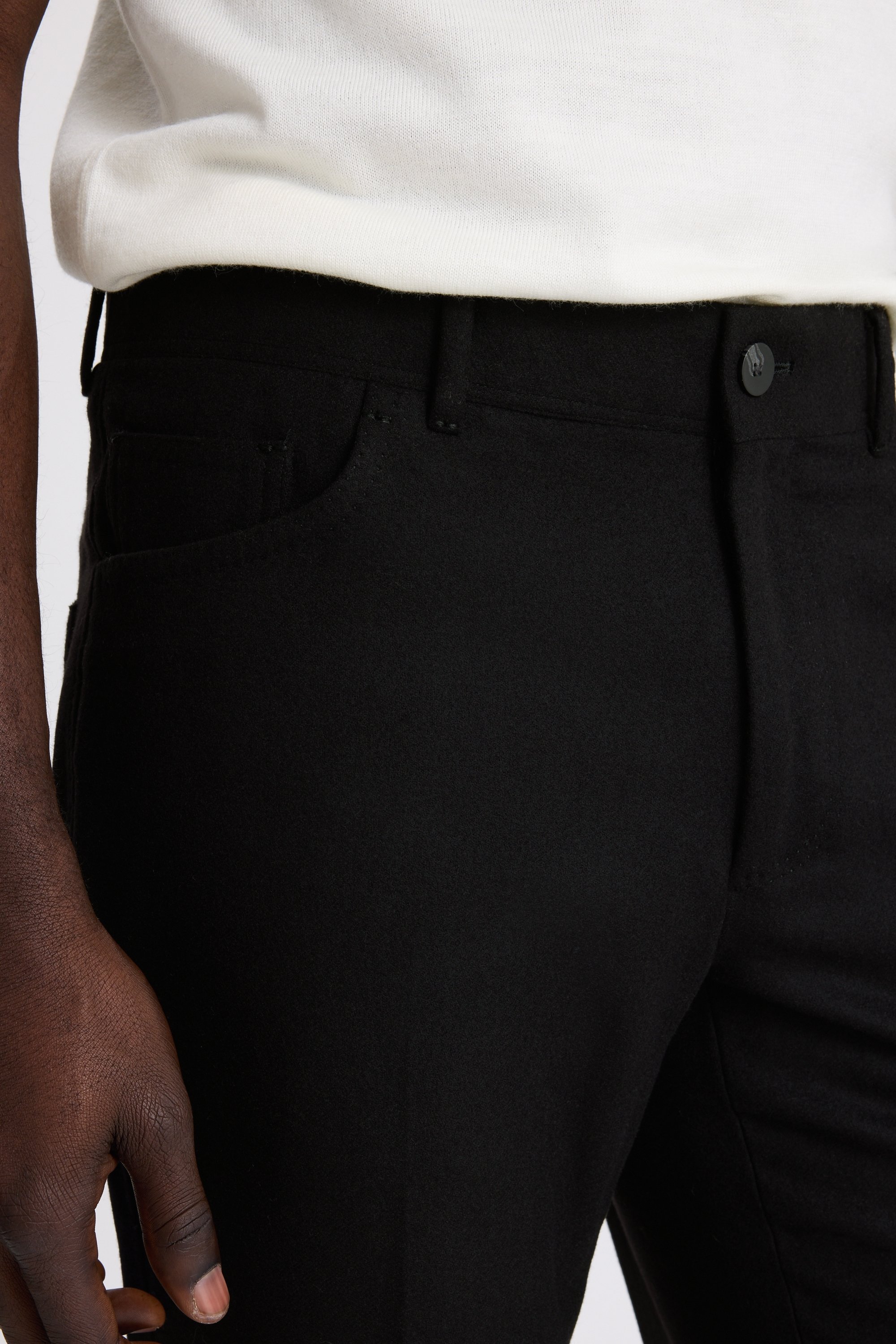Black 5 Pocket Trousers