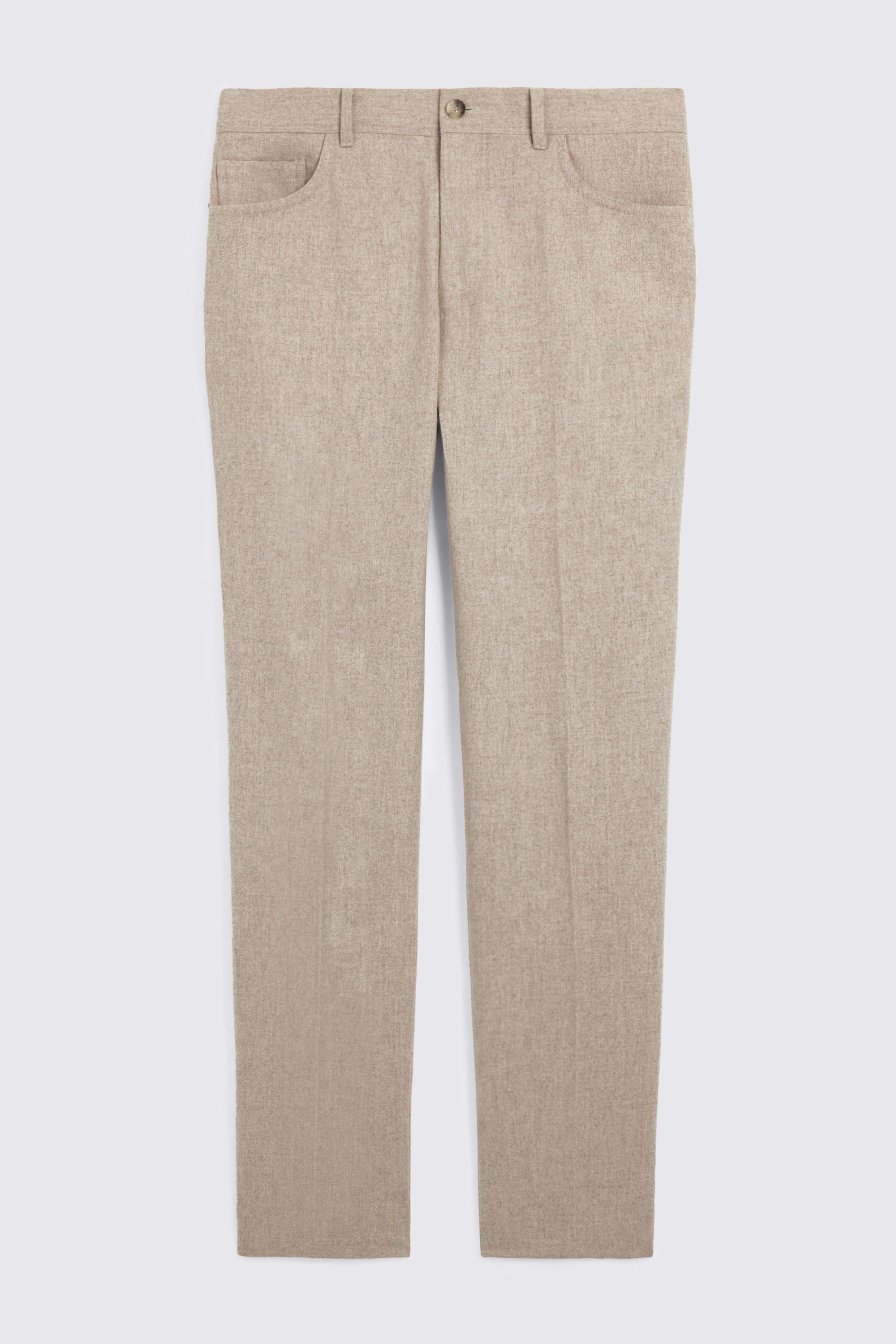 Oatmeal 5 Pocket Trousers
